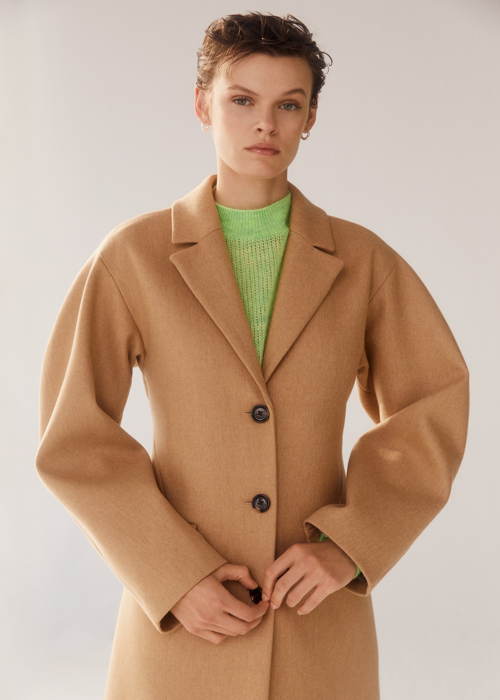 Oversize wool coat - Details of the article 7