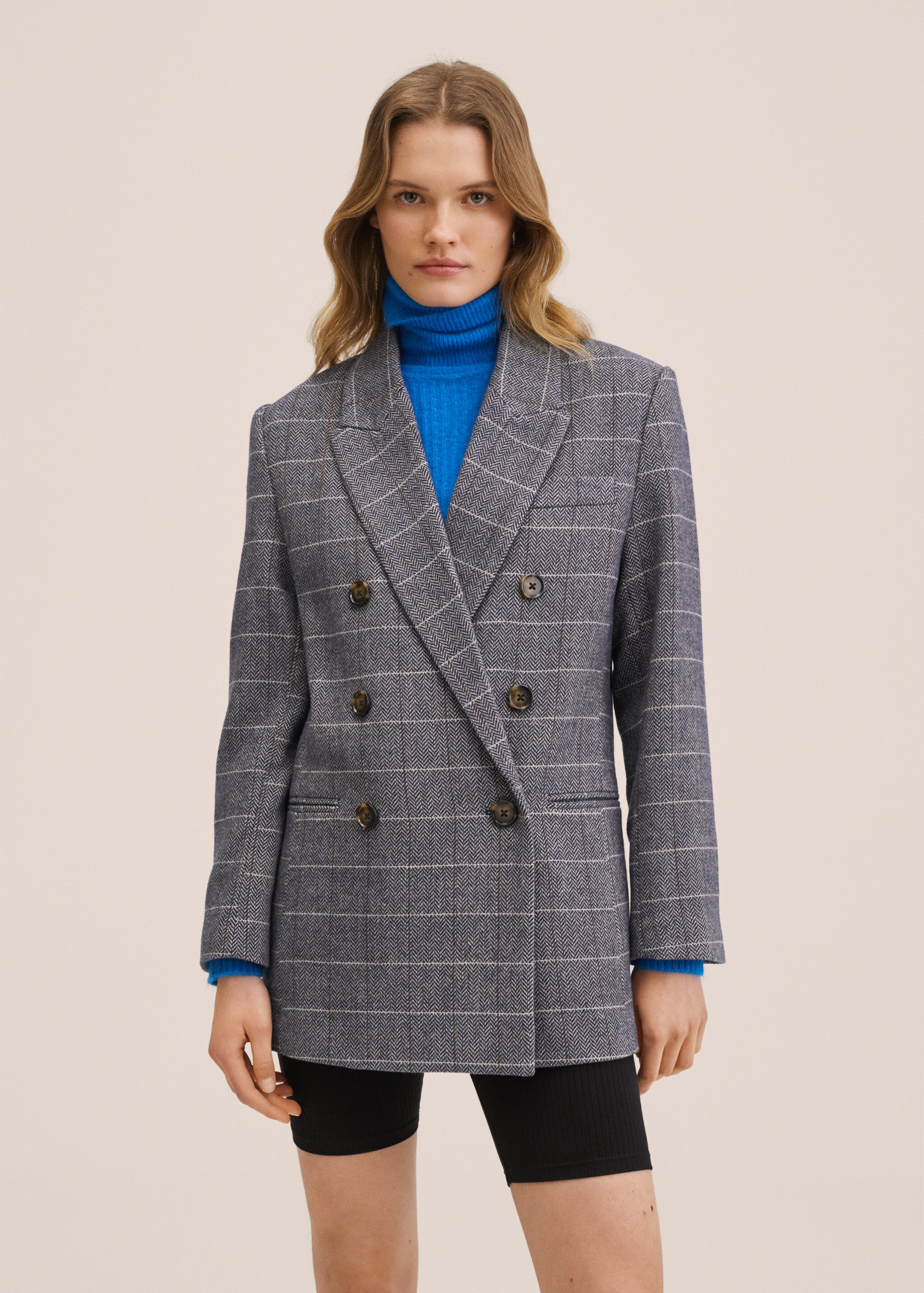 Oversized woollen suit jacket - Medium plane