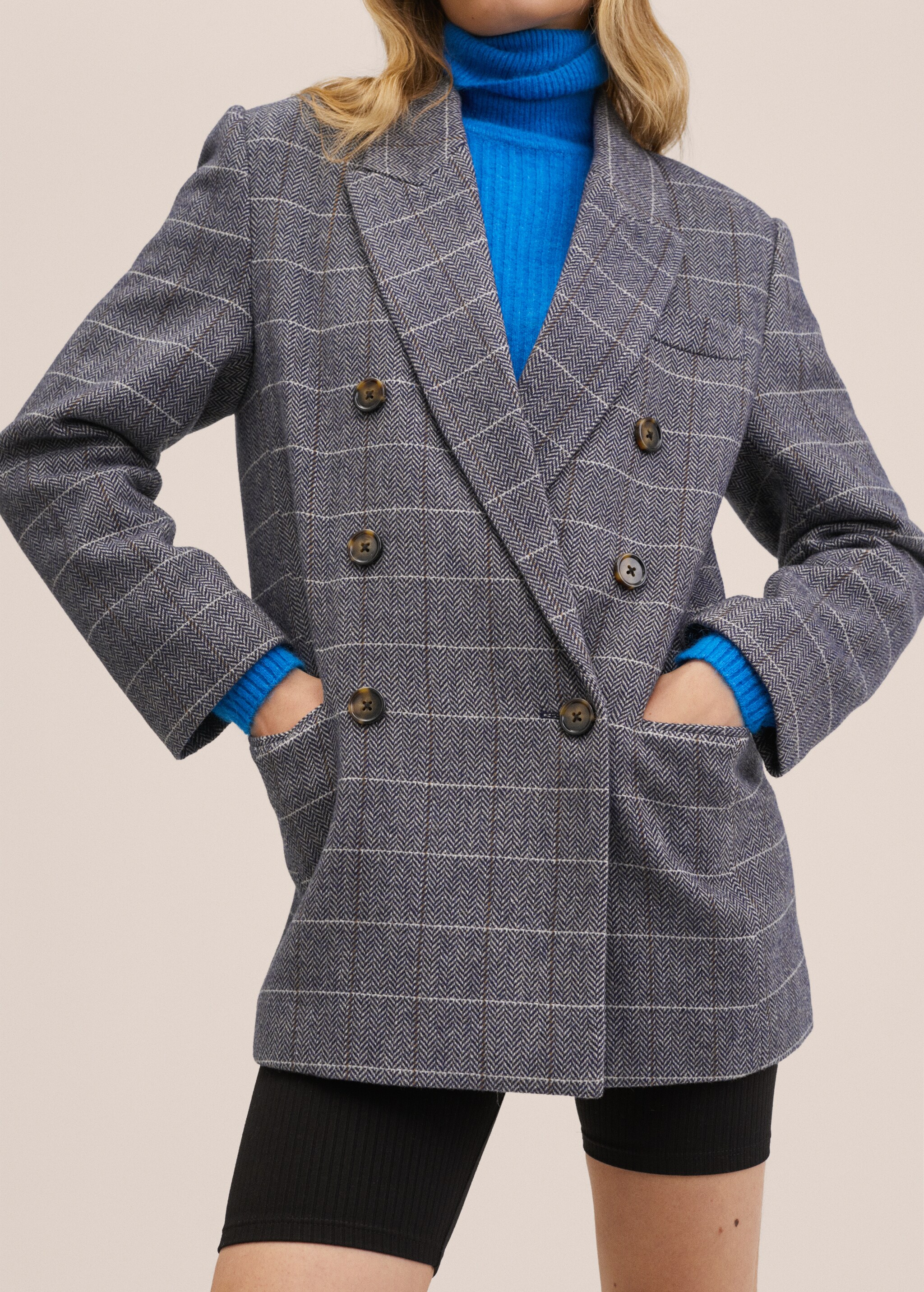Oversized woollen suit jacket - Details of the article 2