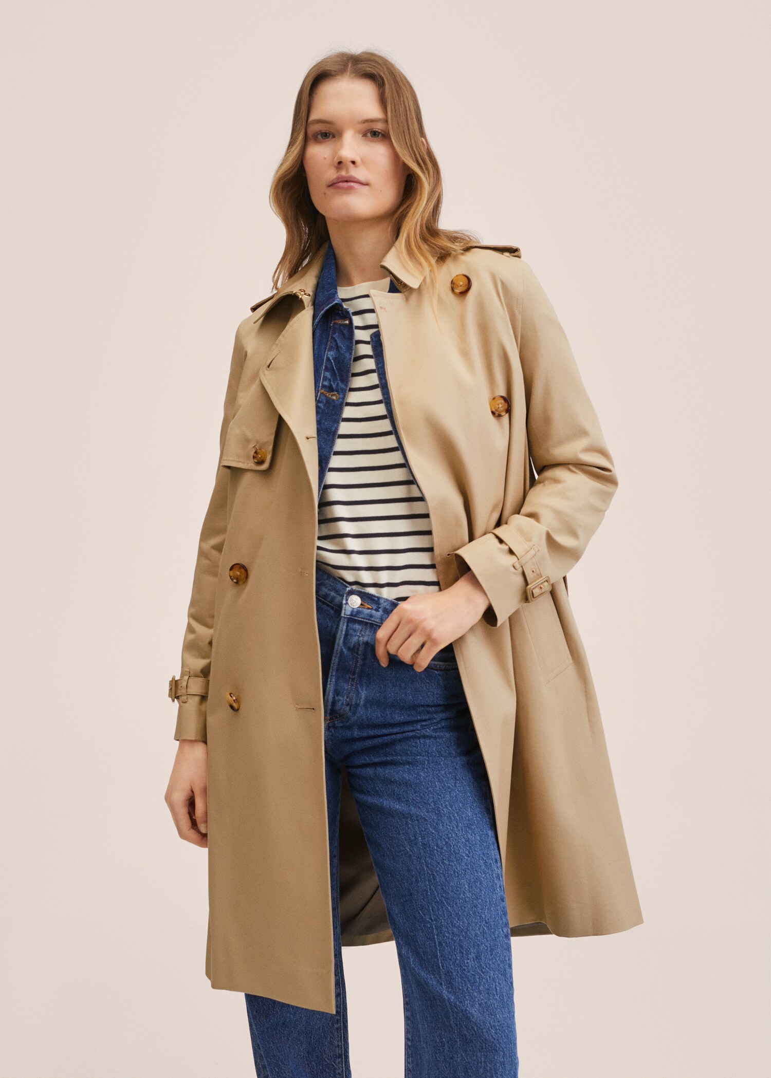 Cotton classic trench coat - Medium plane