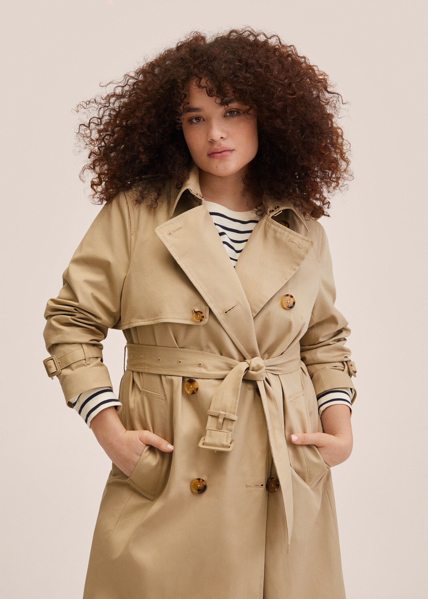 Cotton classic trench coat - Details of the article 4