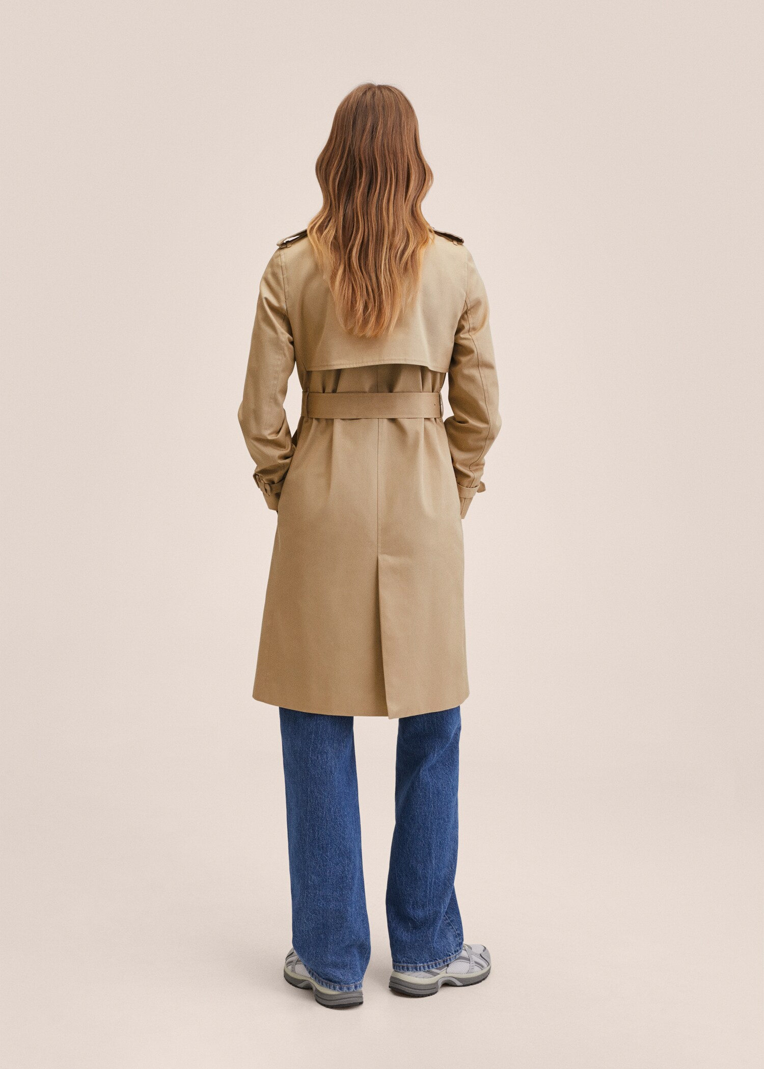 Cotton classic trench coat - Reverse of the article