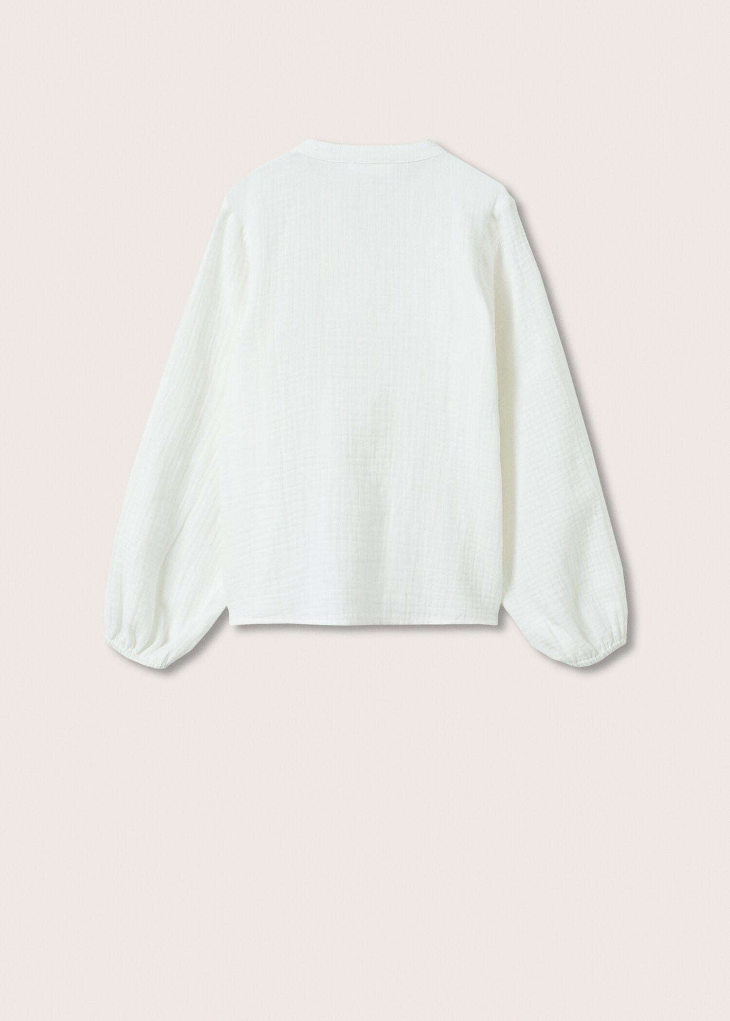 Blusa algodón textura - Reverso del artículo