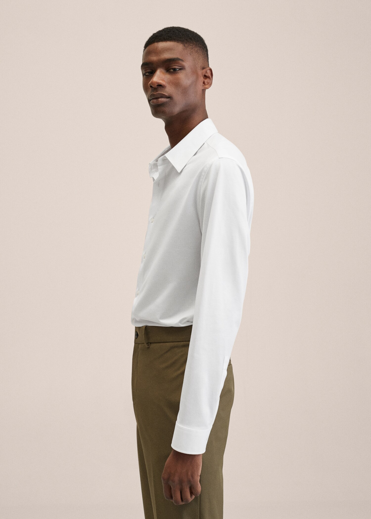 Camisa traje slim fit algodón stretch - Detalle del artículo 2