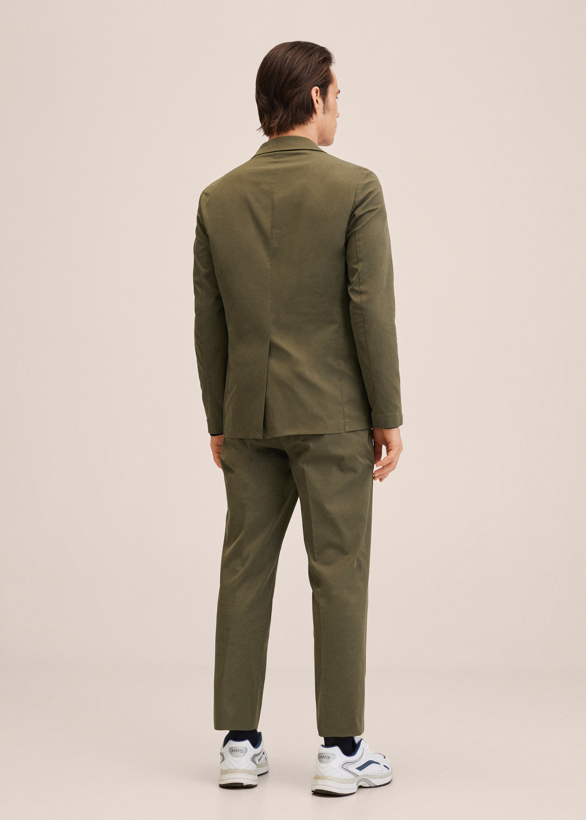 Slim-fit stretch suit trousers - Reverse of the article