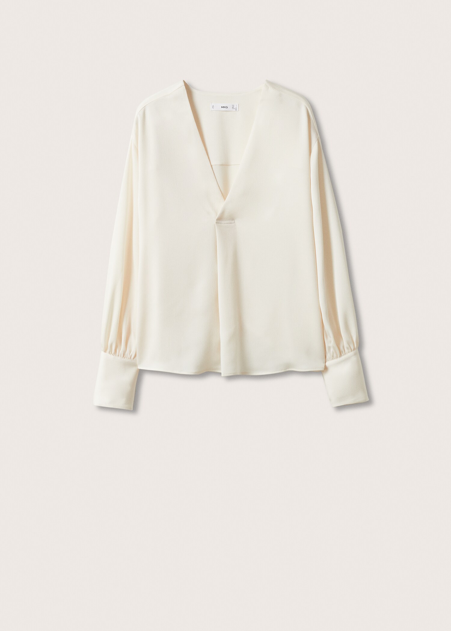 Satin finish flowy blouse - Article without model