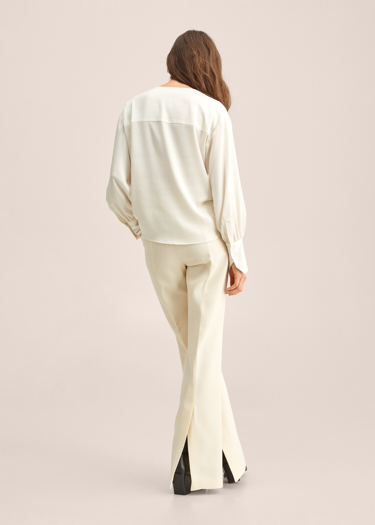 Satin finish flowy blouse - Reverse of the article