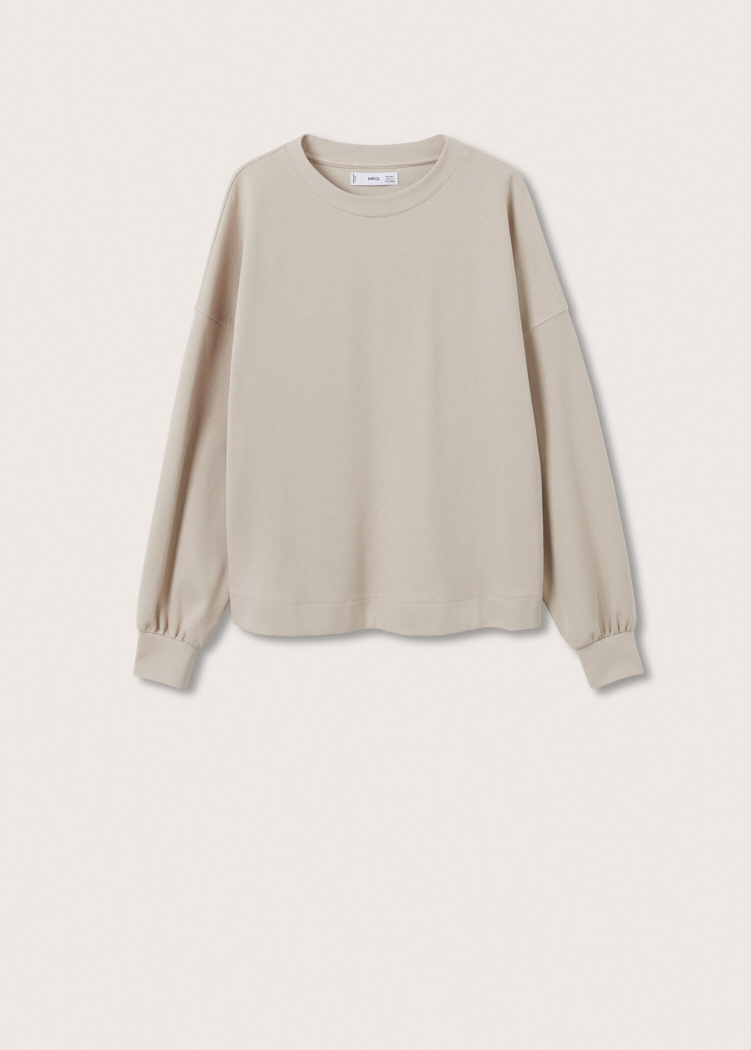 Sudadera oversize algodón  - Artículo sin modelo