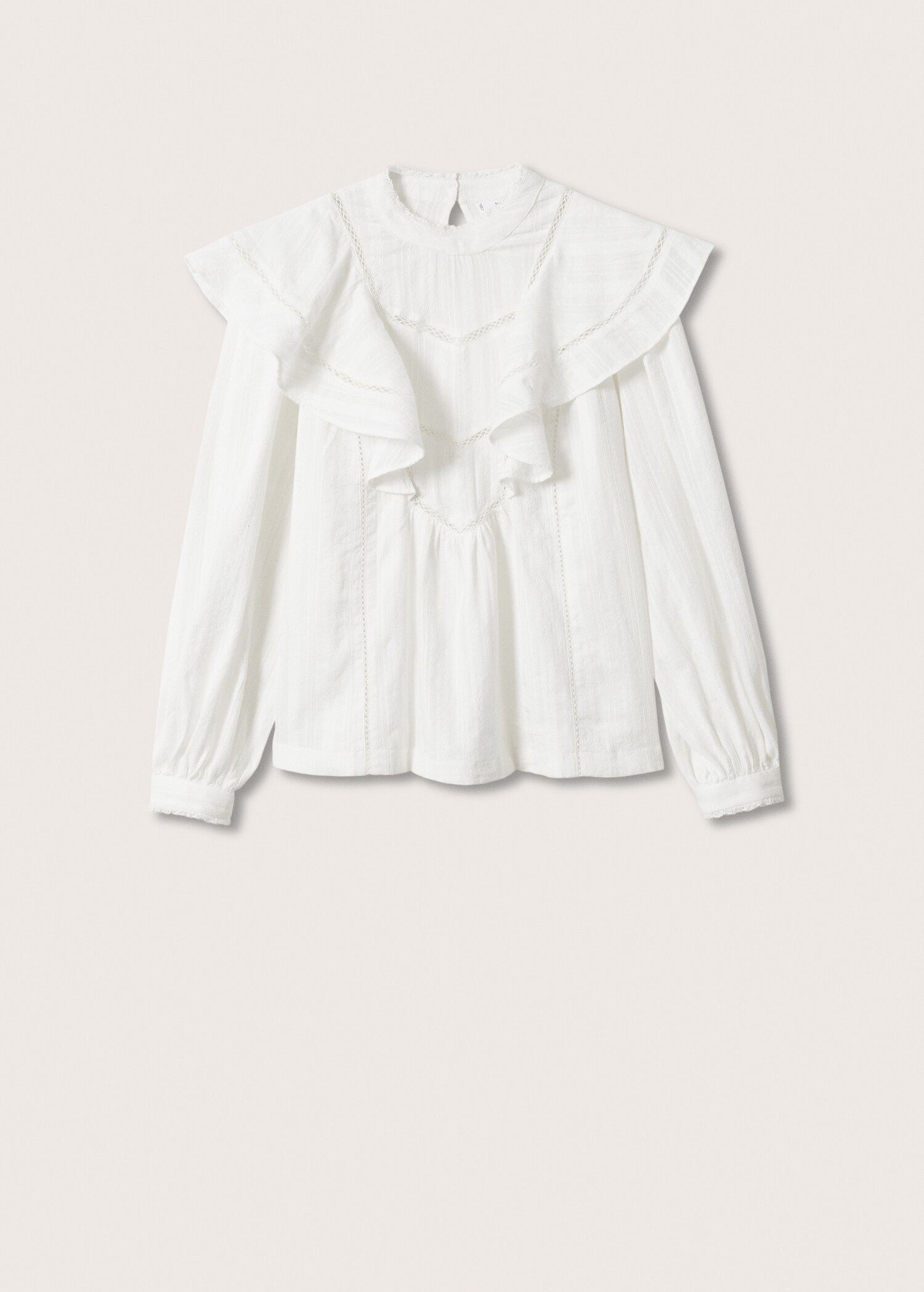 Ruffle cotton blouse - Article without model