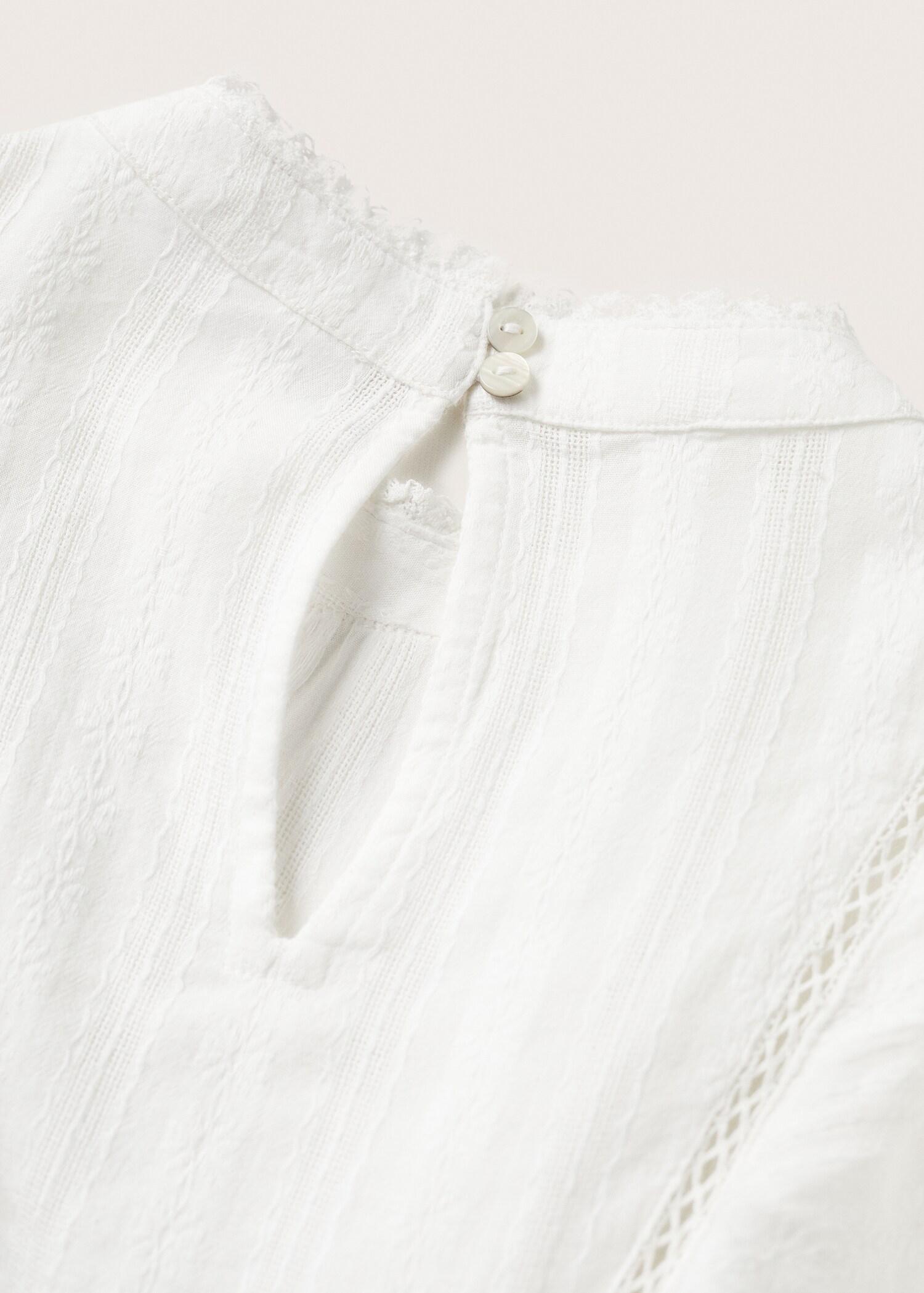 Ruffle cotton blouse - Details of the article 8