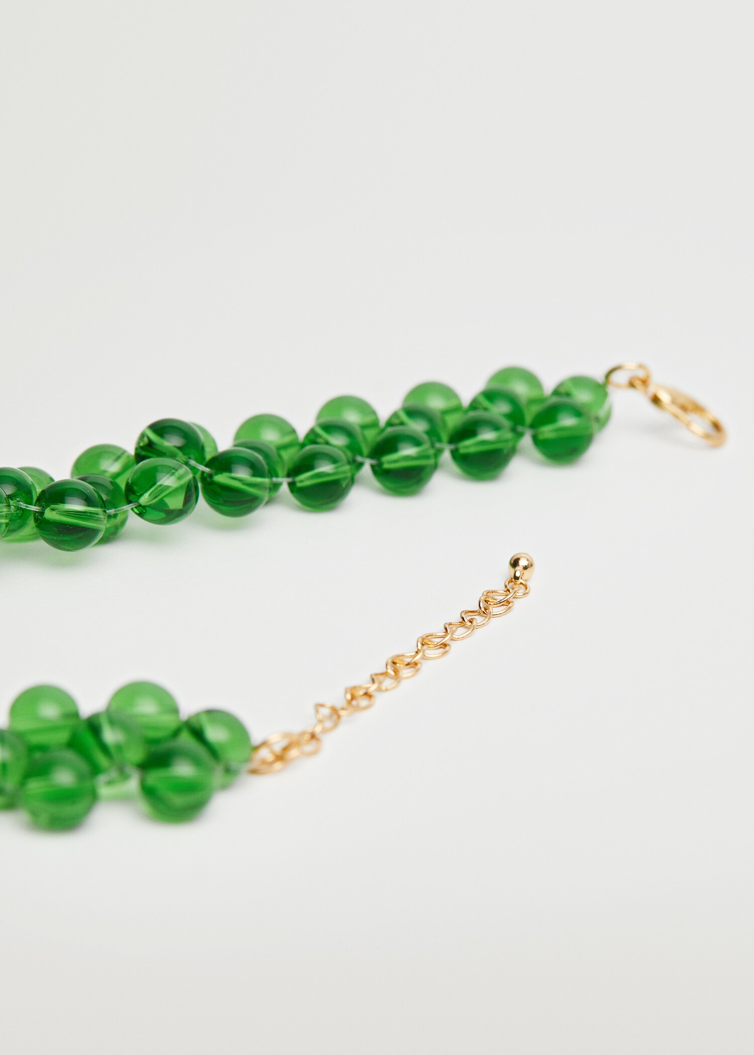 Collar cadena cristales - Plano medio