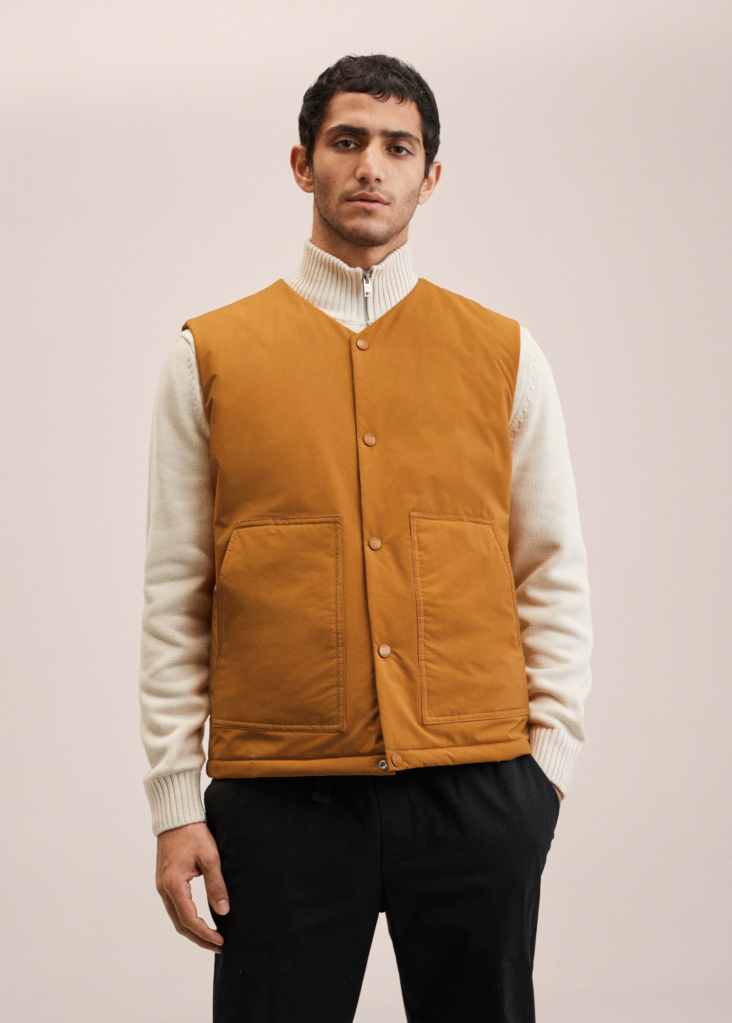 Gilet matelassé imperméable - Plan moyen