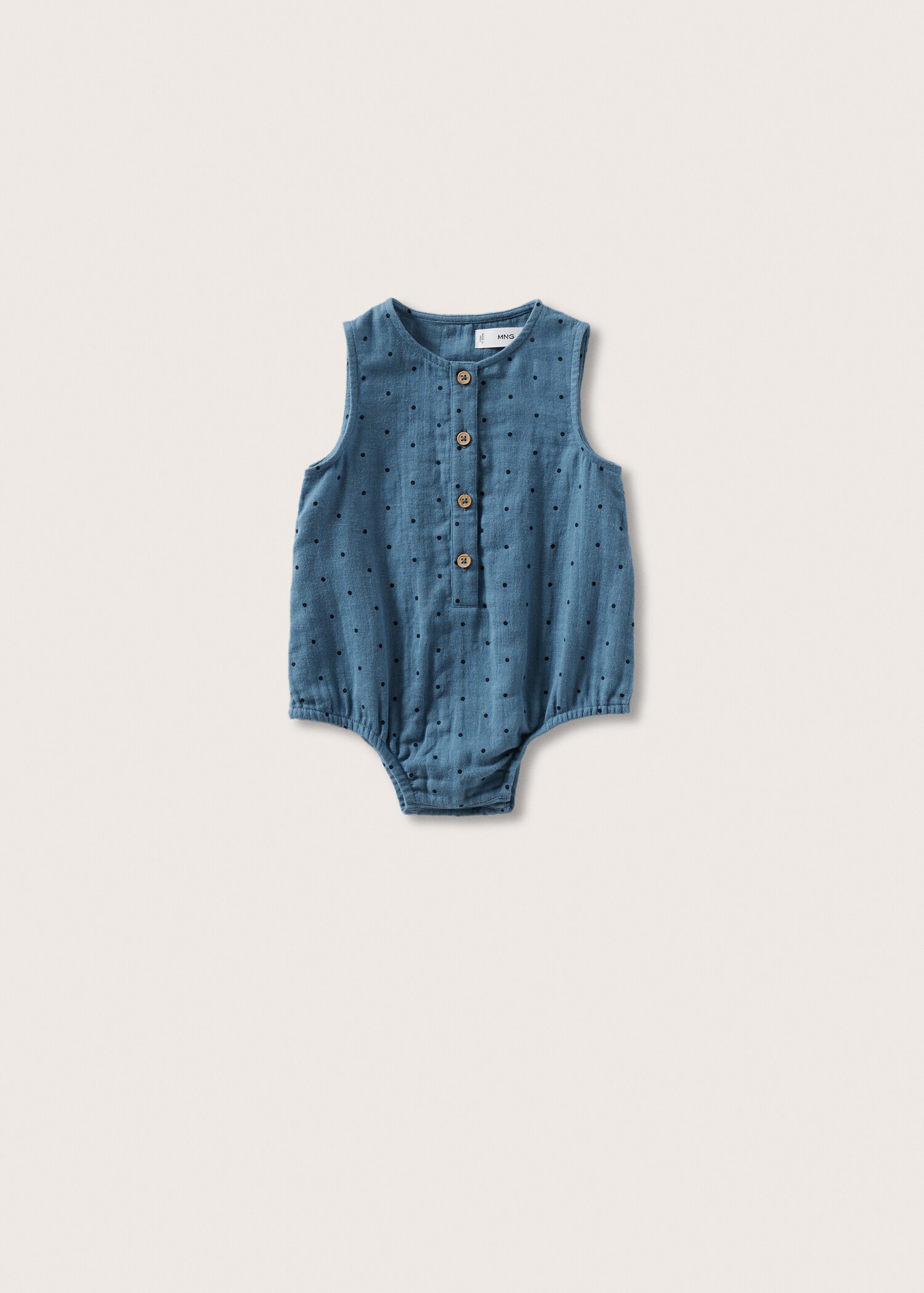 Print cotton one-piece suit - Article without model