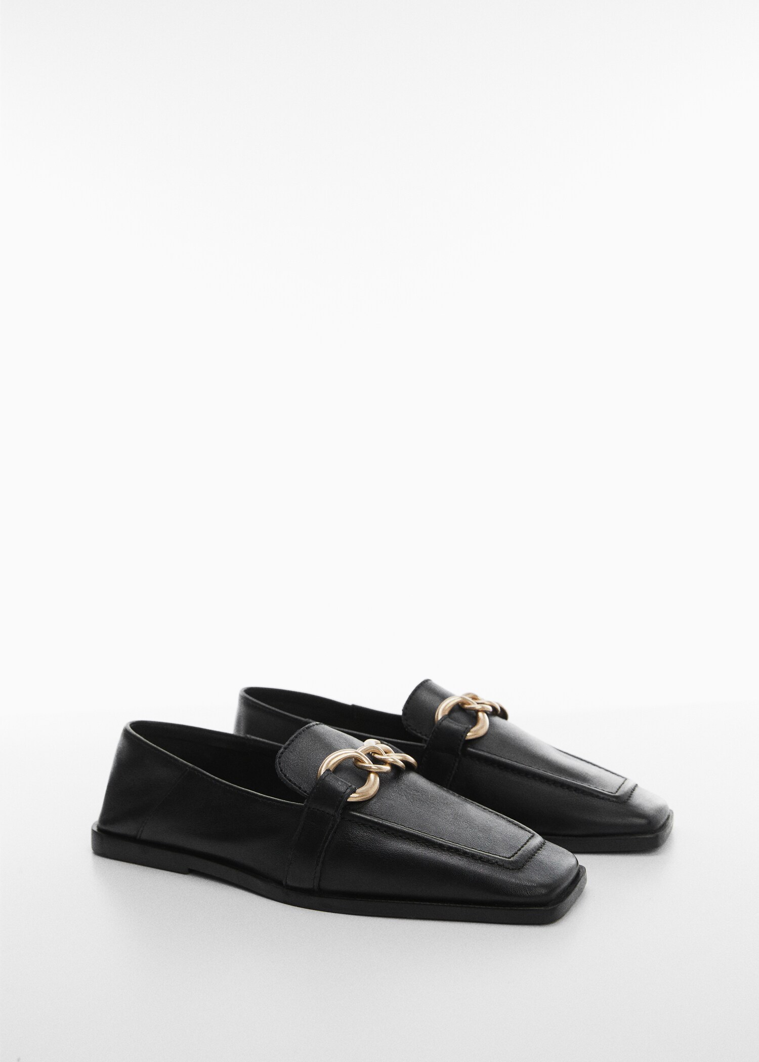 Buckle leather moccasins - Medium plane