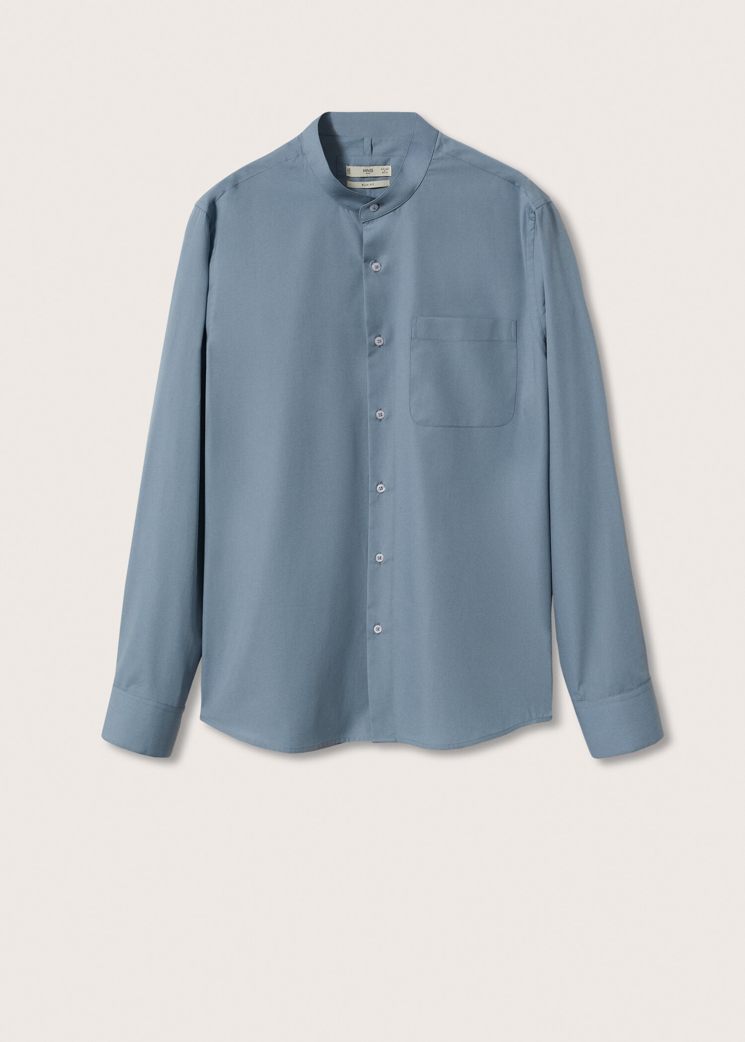 Chemise slim fit col mao - Article sans modèle