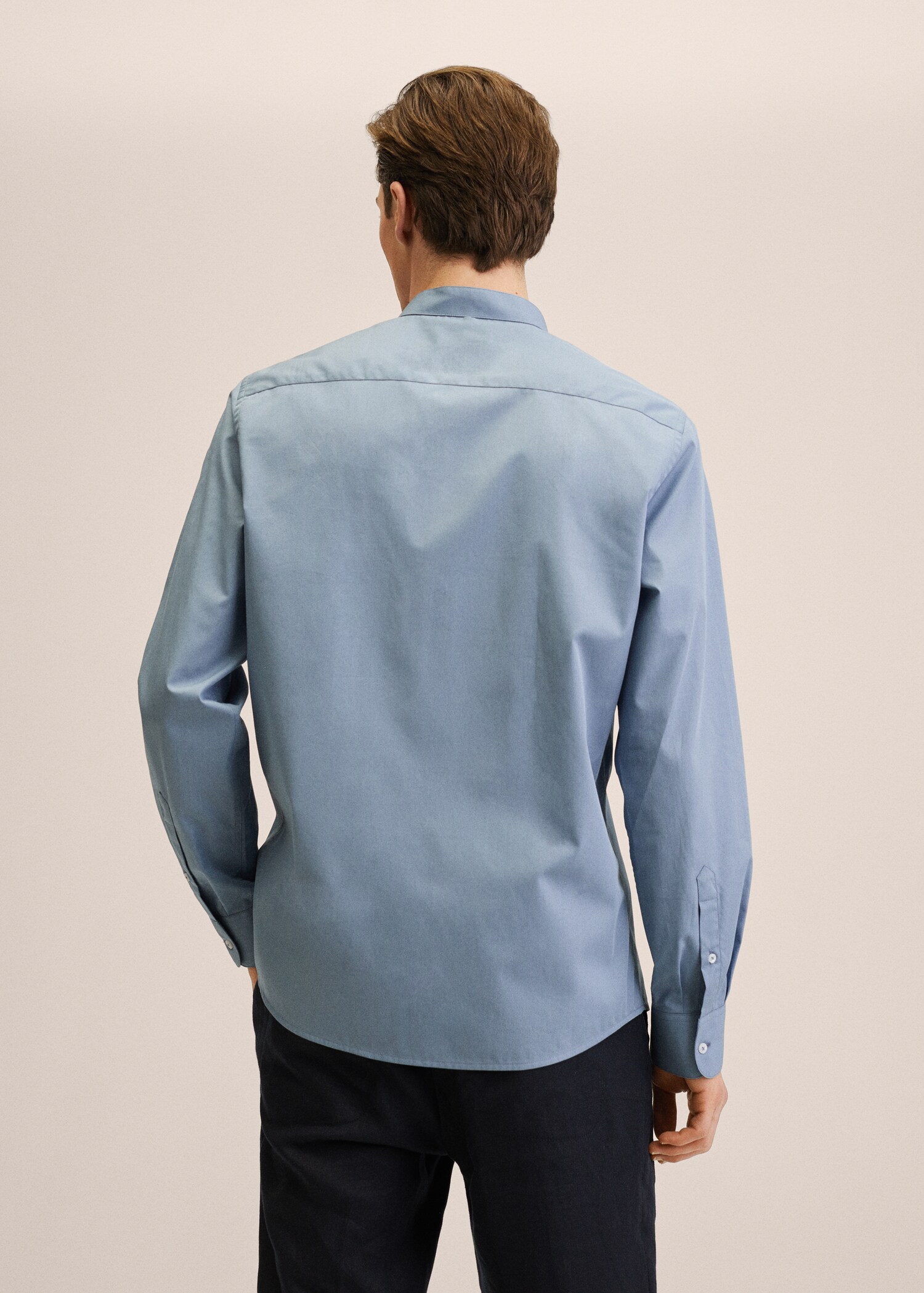 Chemise slim fit col mao - Verso de l’article