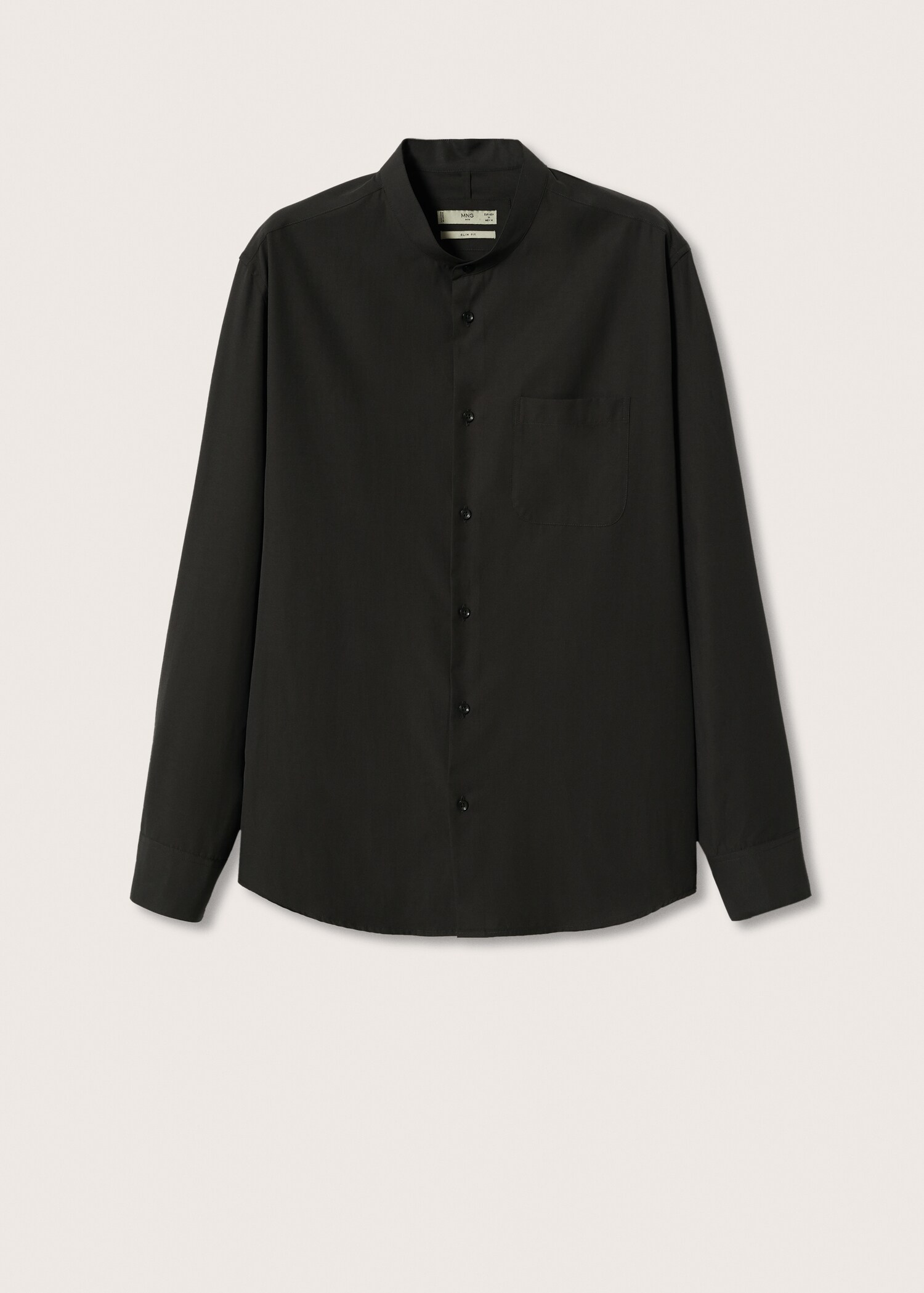 Slim fit Mao collar shirt - Article without model