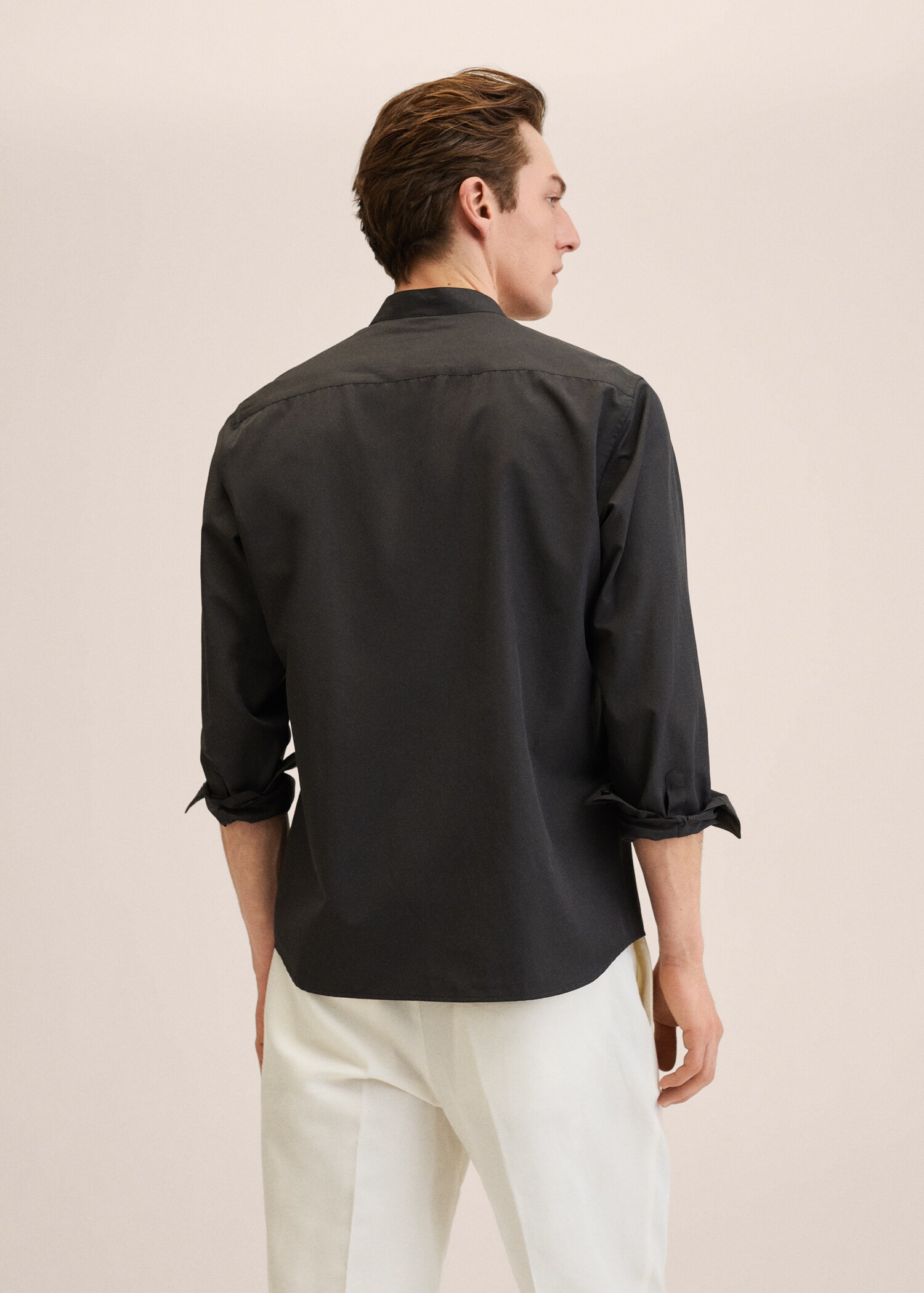 Slim fit Mao collar shirt - Reverse of the article