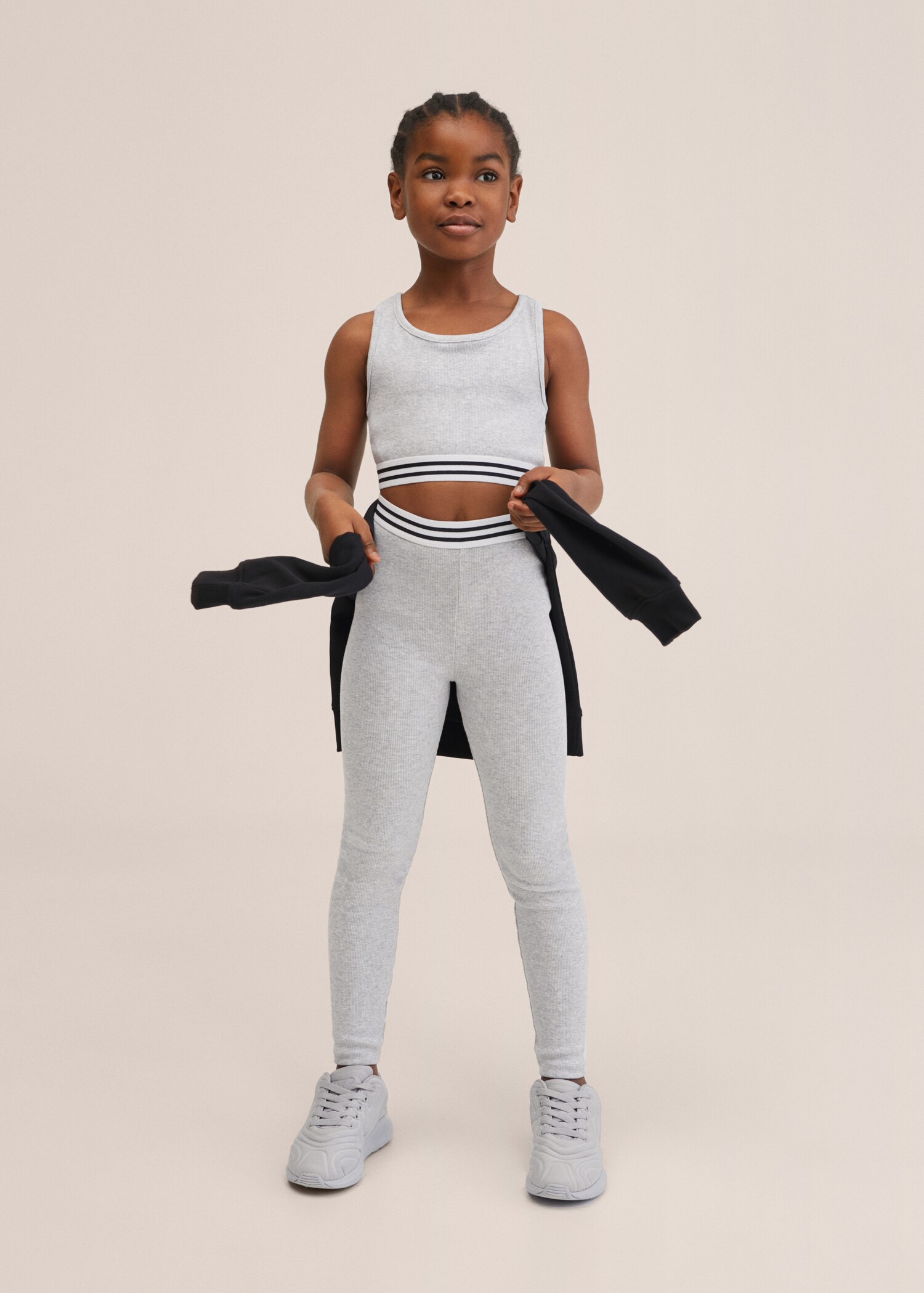 Leggings deportivos canalé - Plano medio