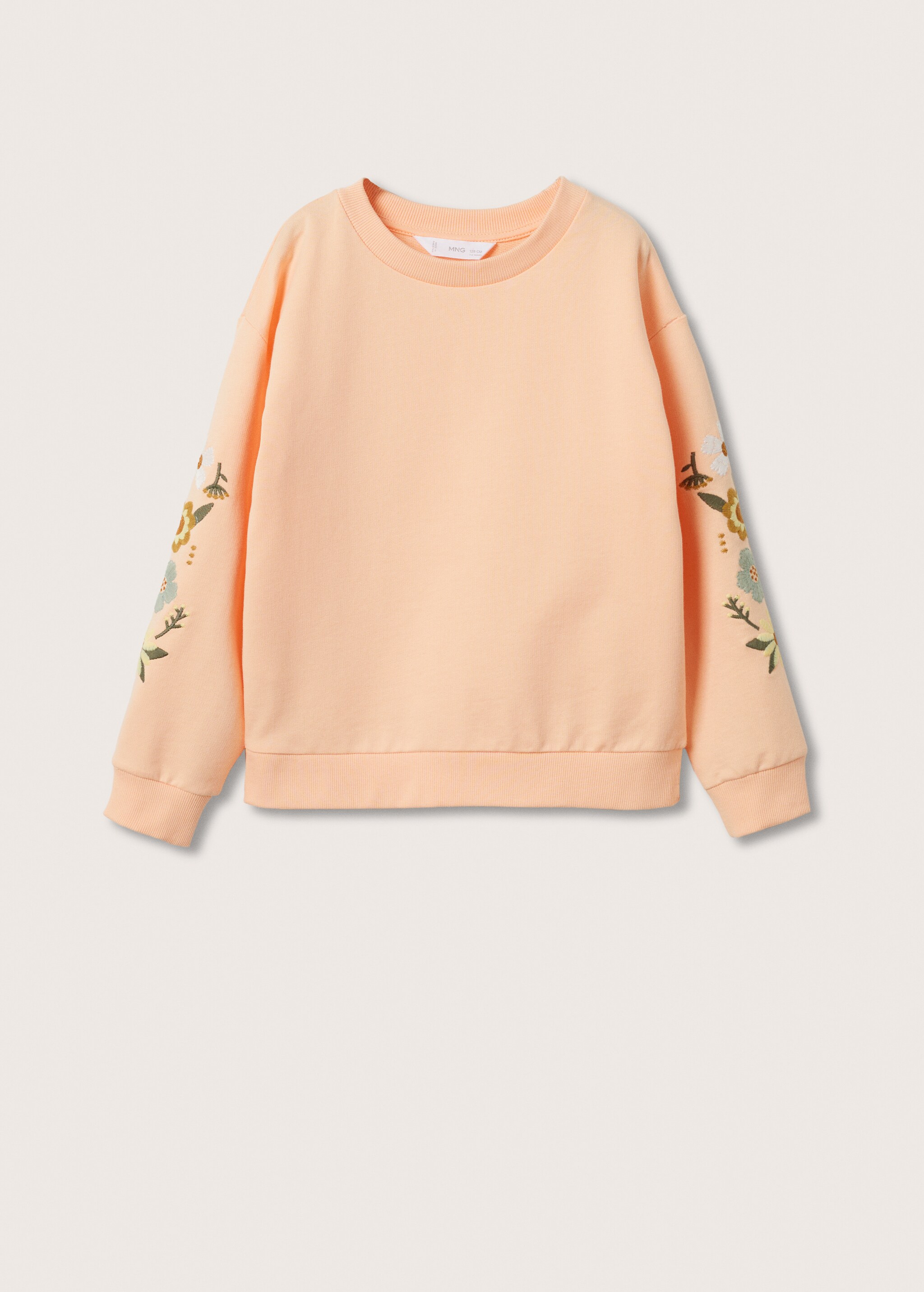 Sweatshirt mit floraler Stickerei - Artikel ohne Model