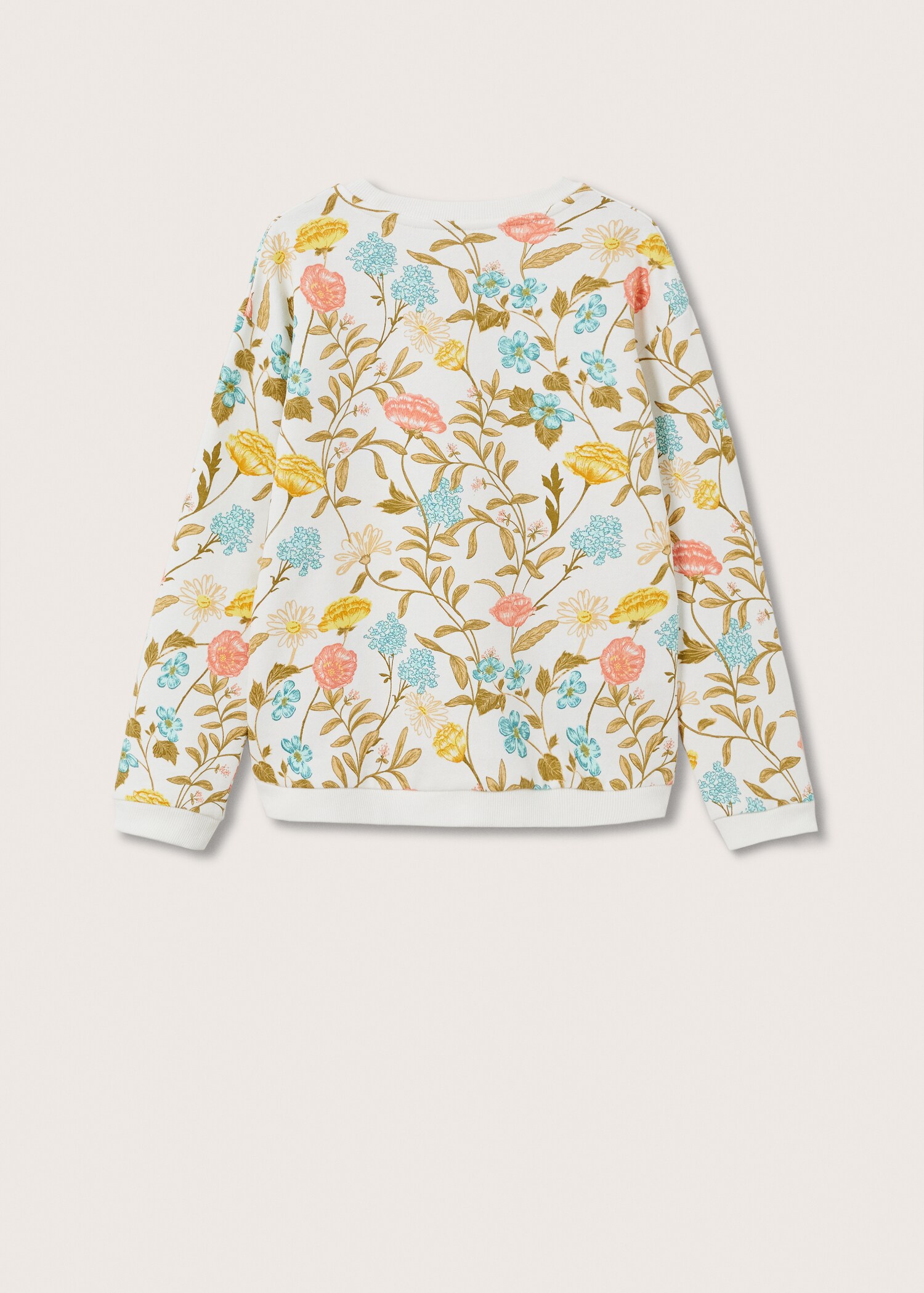 Sudadera estampado floral - Reverso del artículo