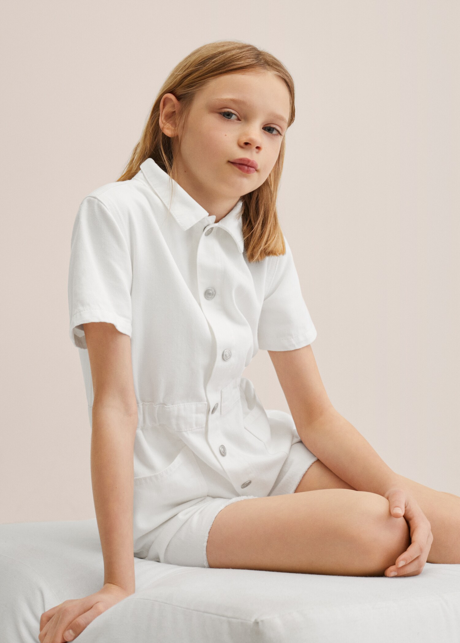 Denim short jumpsuit - Medium plane