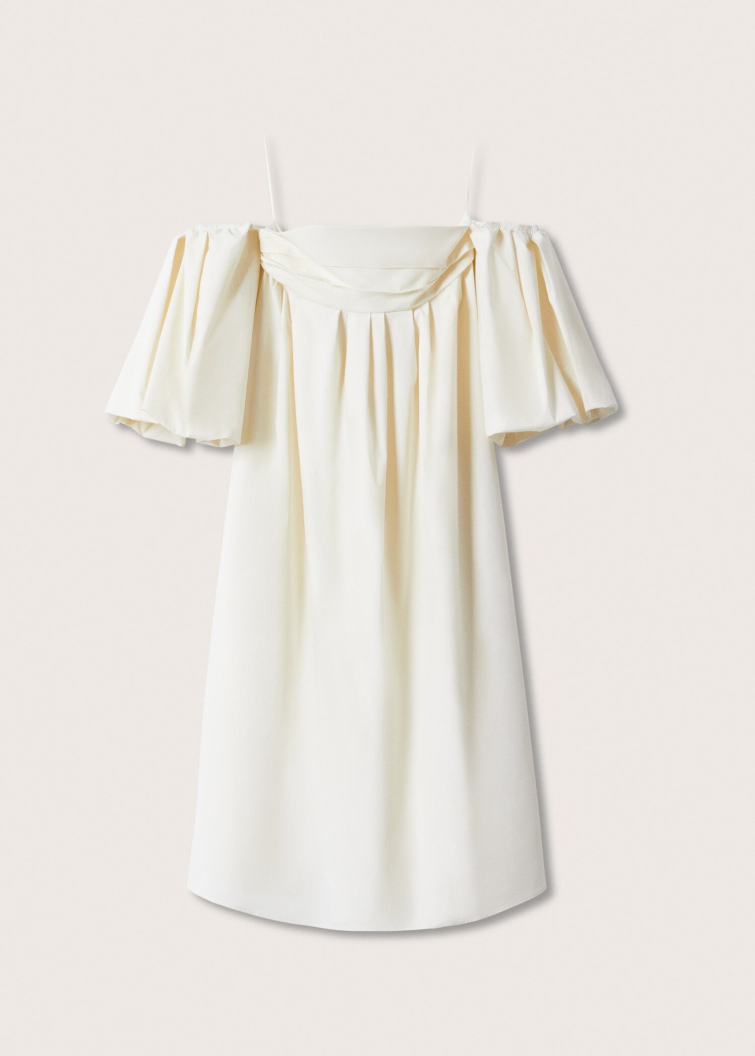 Vestido algodón manga abullonada - Artículo sin modelo