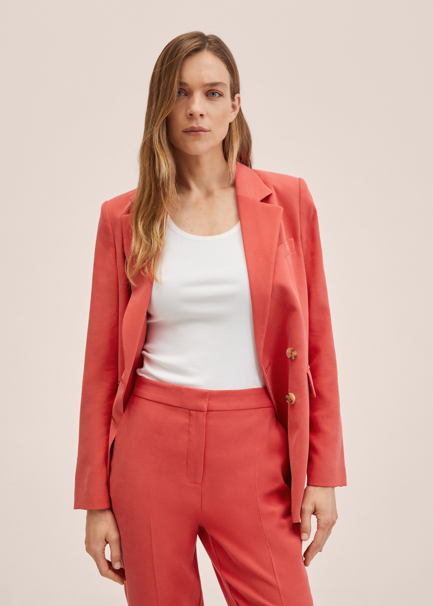 Straight suit trousers - Details of the article 1