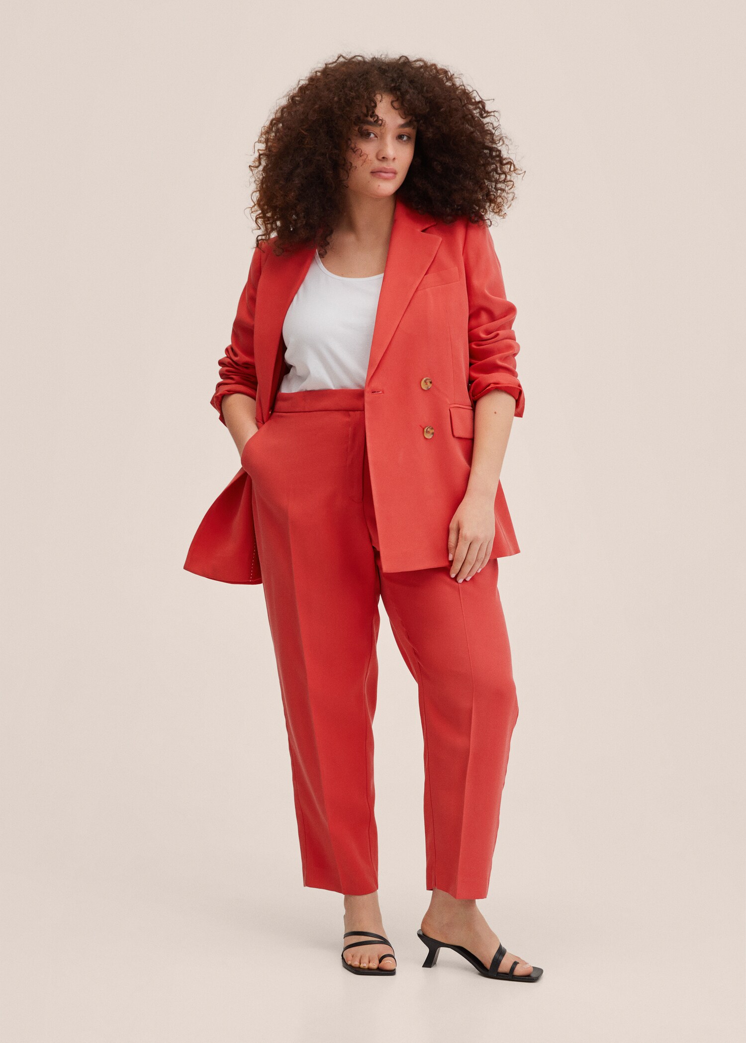 Straight suit trousers - Details of the article 3