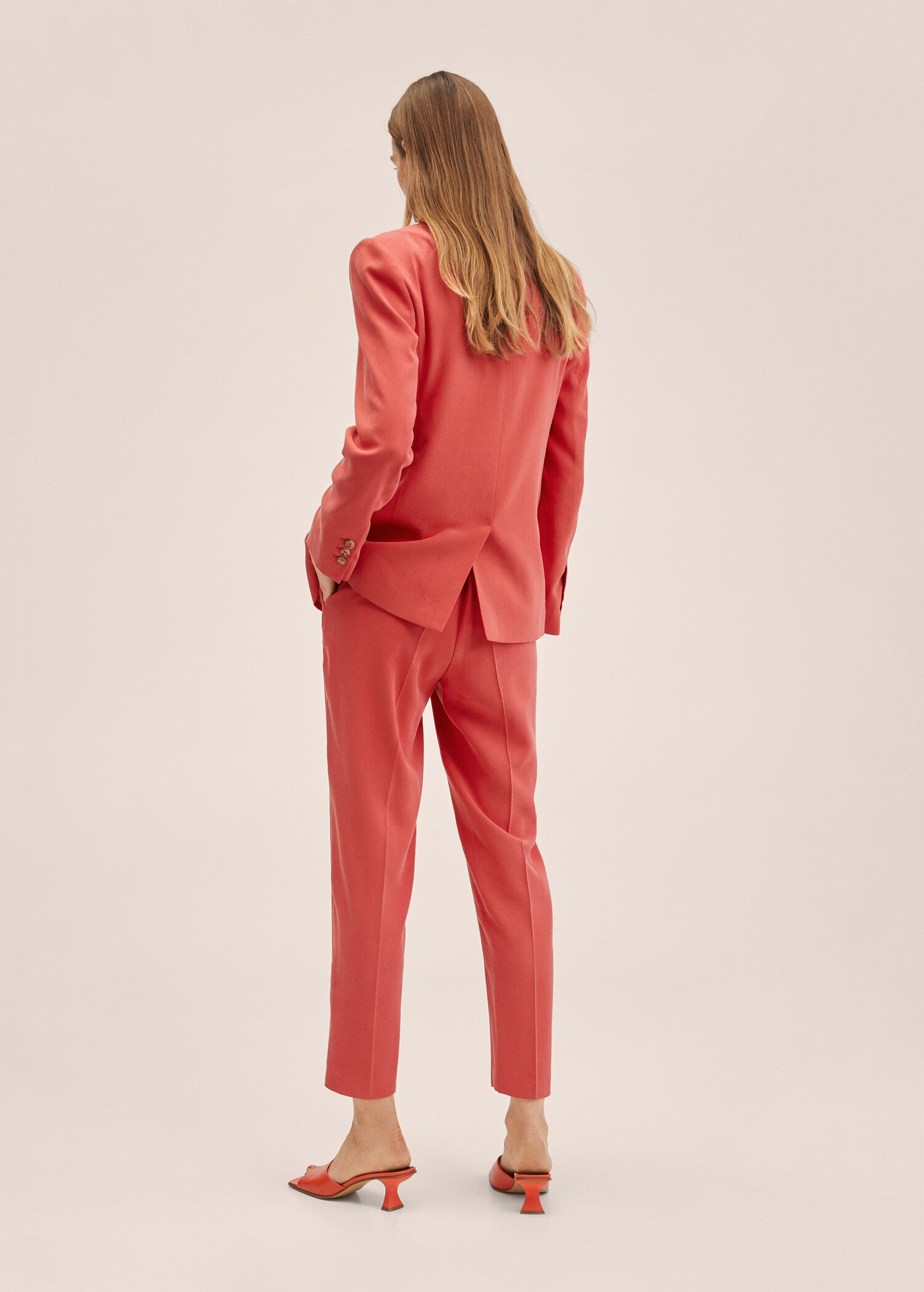 Straight suit trousers - Reverse of the article