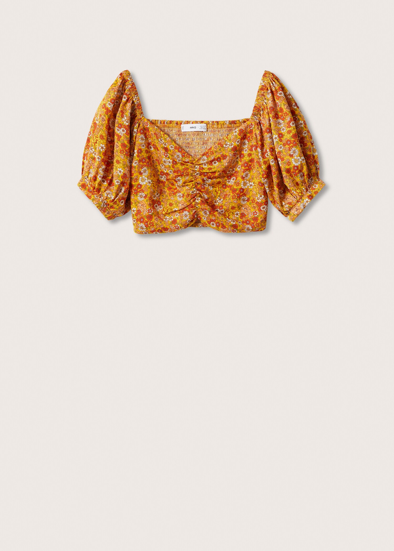Mintás croptop  - Termék modell nélkül
