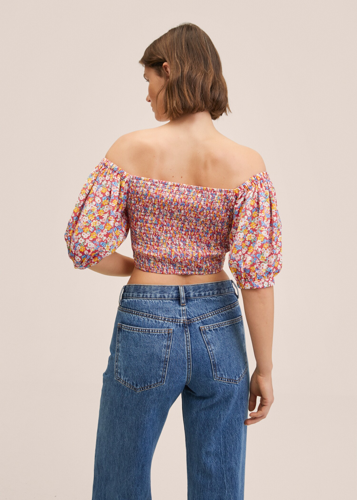 Top crop estampat - Revers de l'article