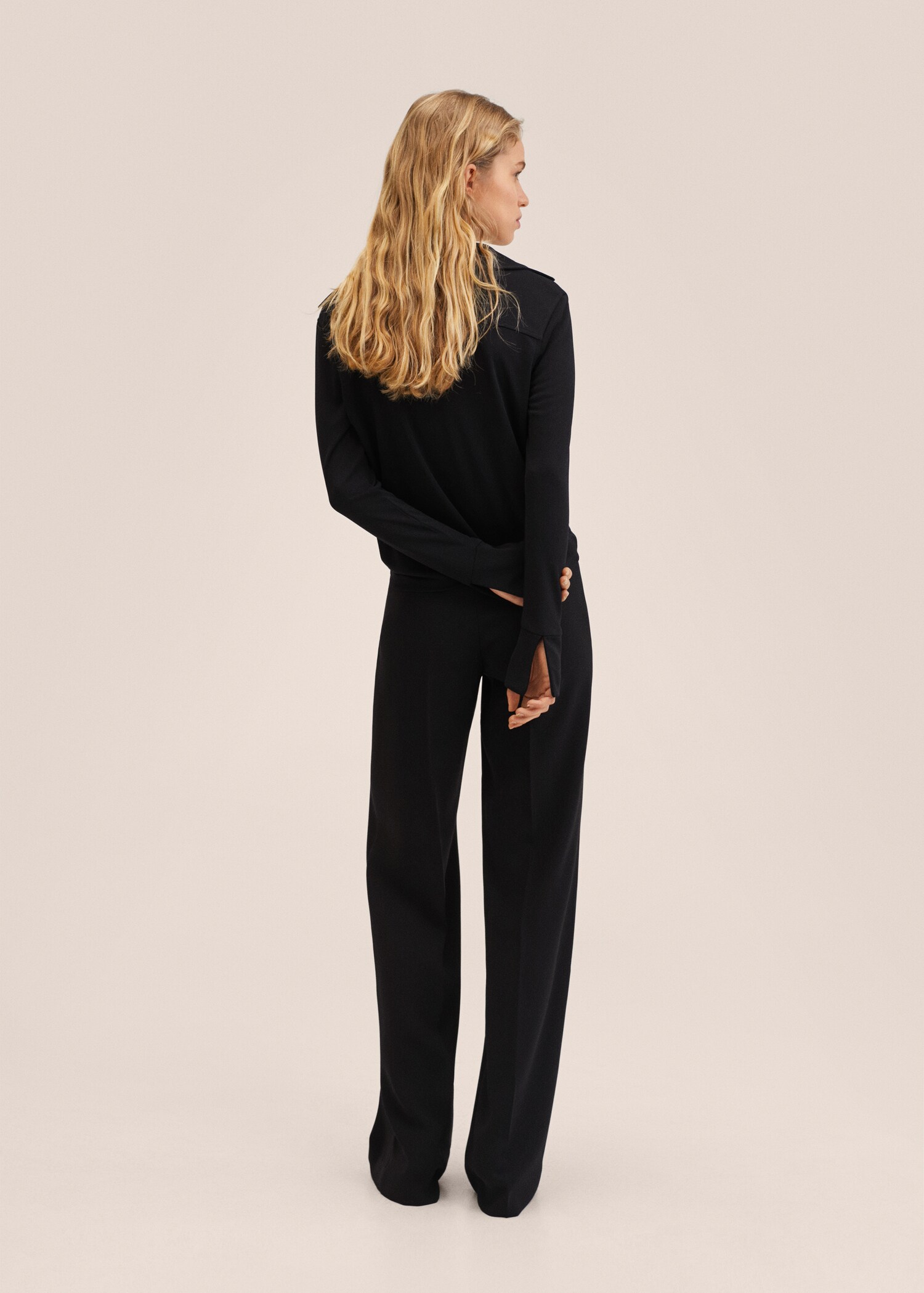 Pantalón traje wideleg  - Reverso del artículo