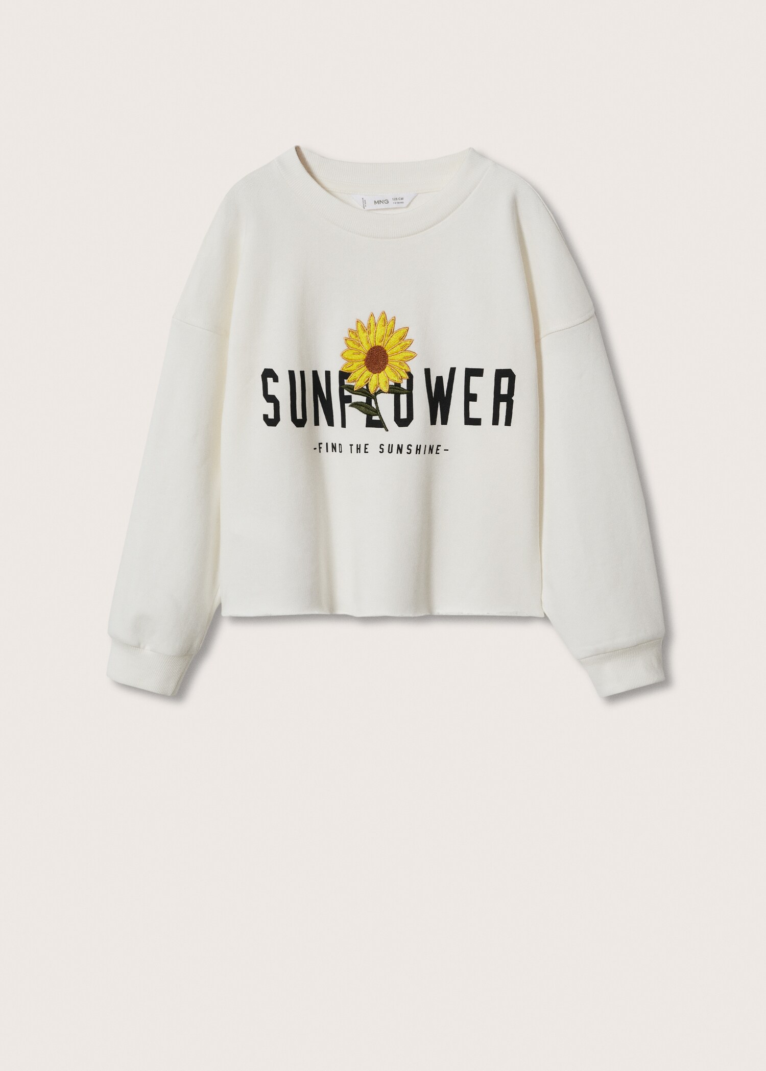 Embroidered message sweatshirt - Article without model