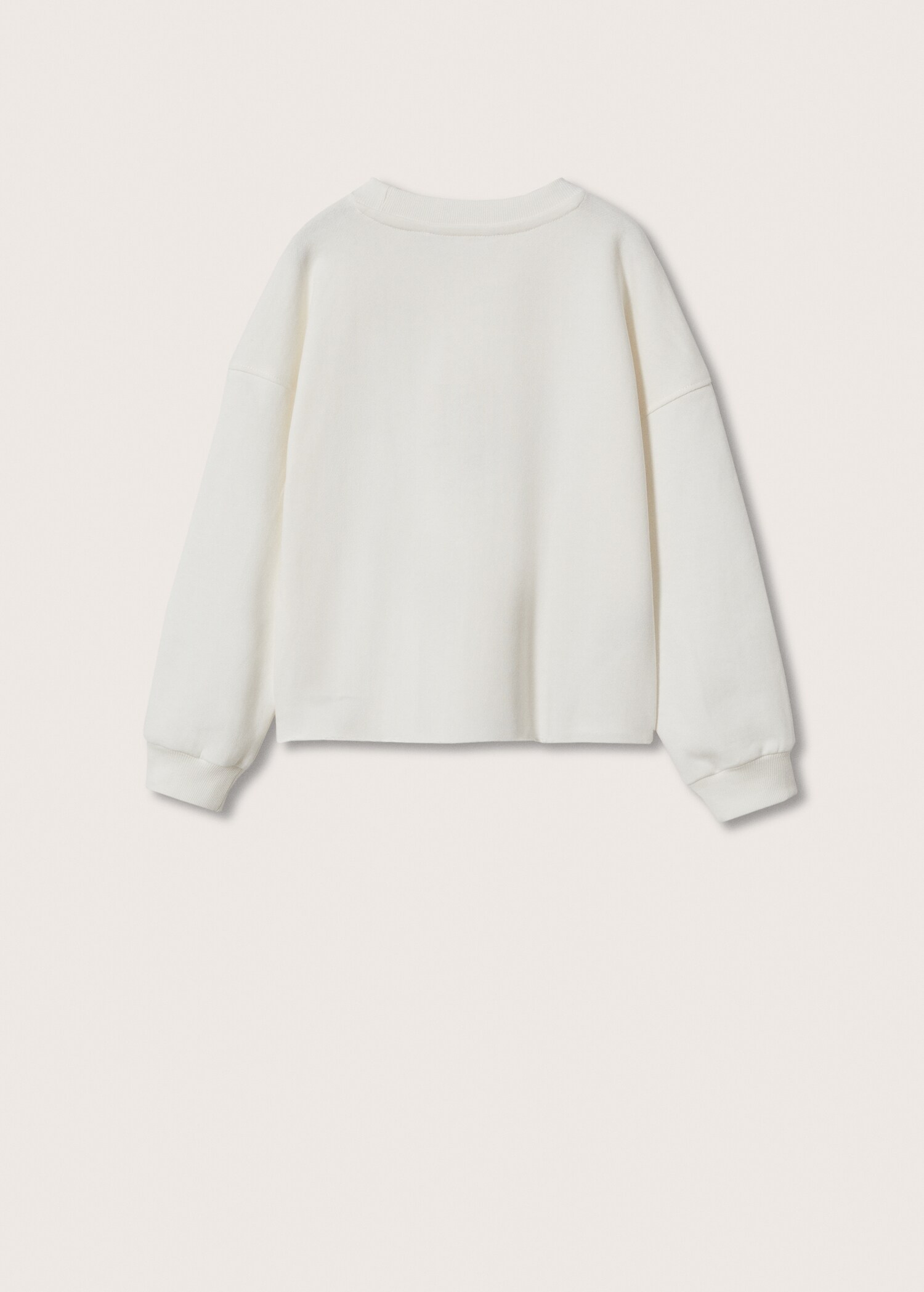Embroidered message sweatshirt - Reverse of the article
