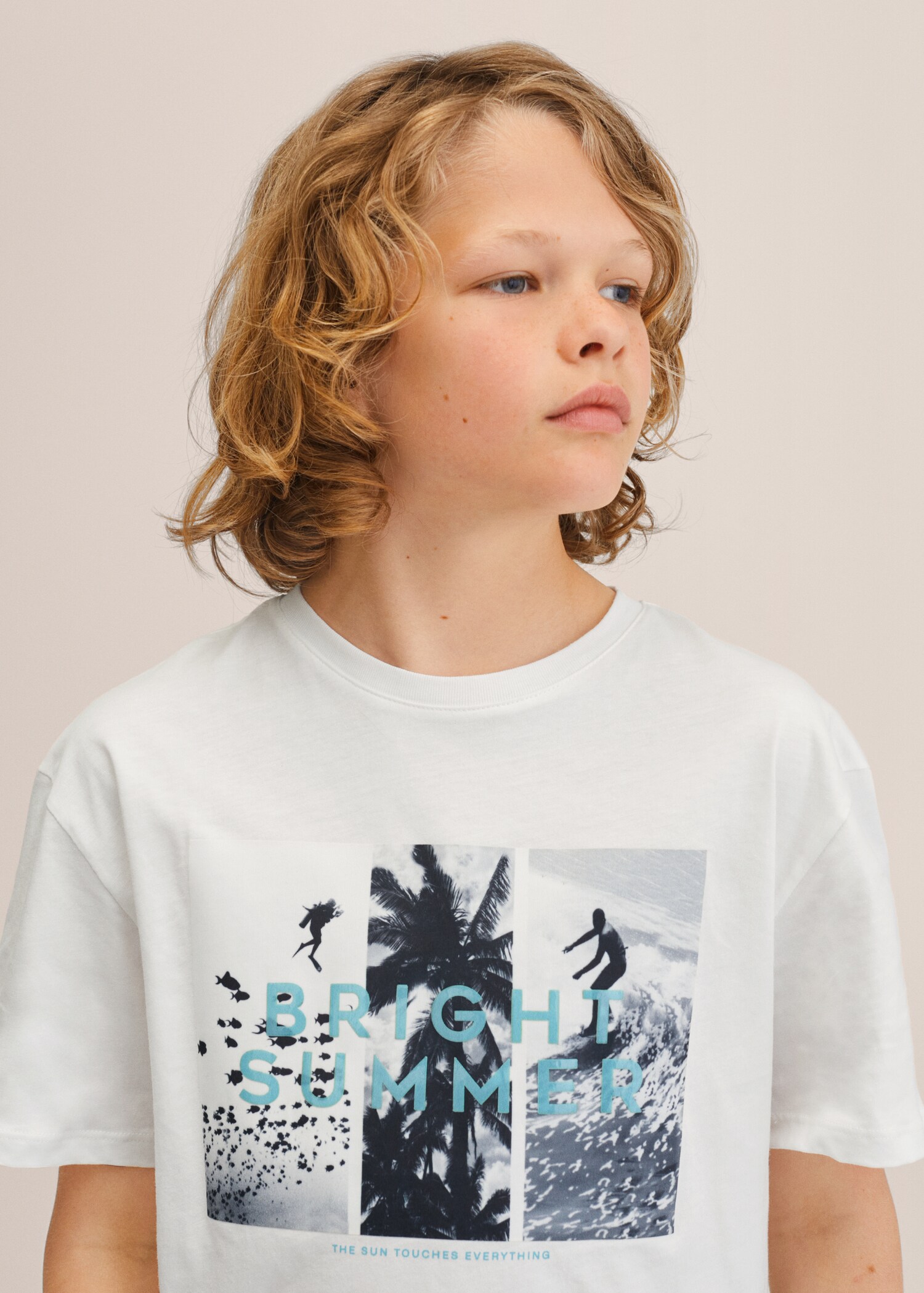 Printed cotton-blend t-shirt - Medium plane