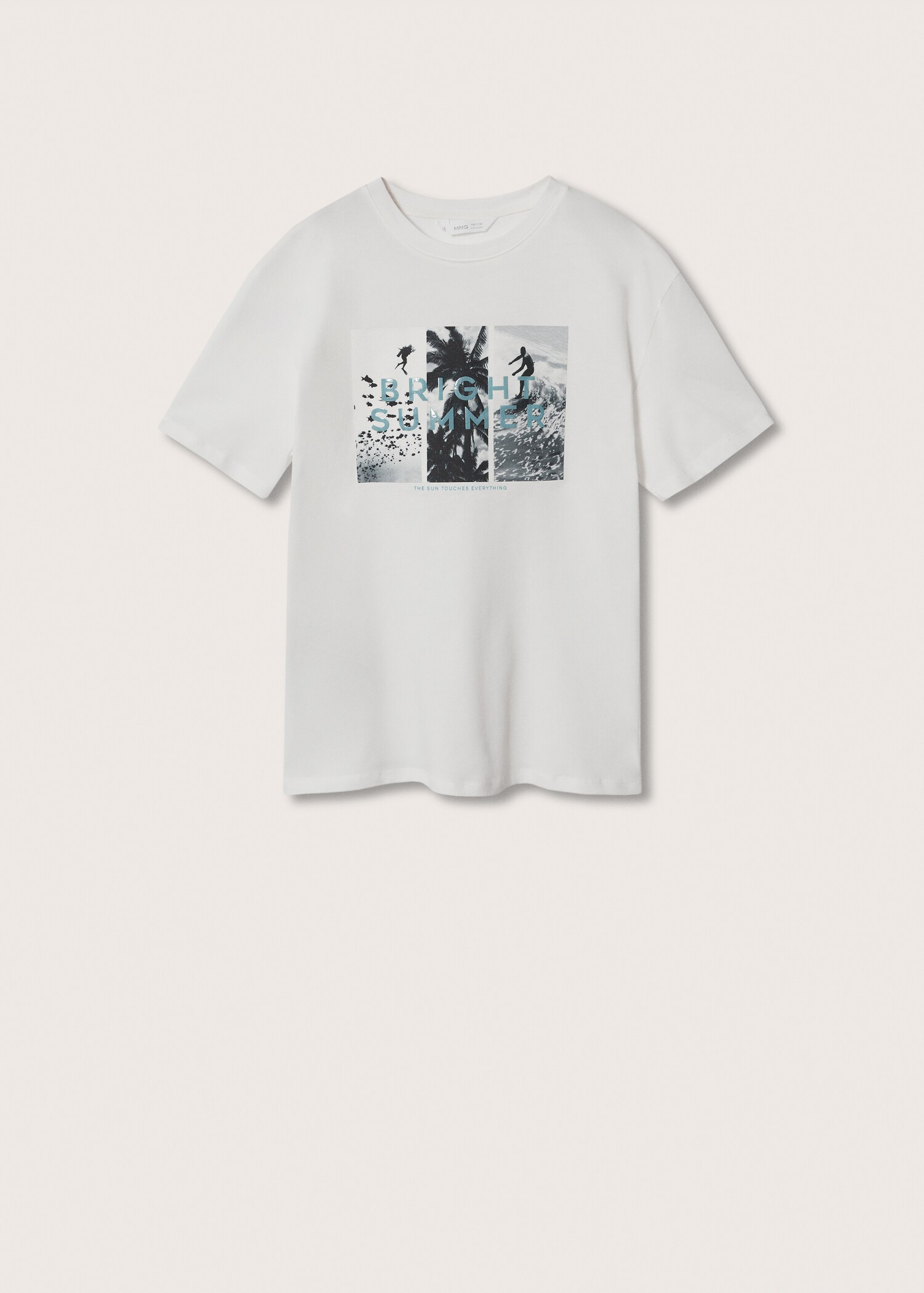 Printed cotton-blend t-shirt - Article without model