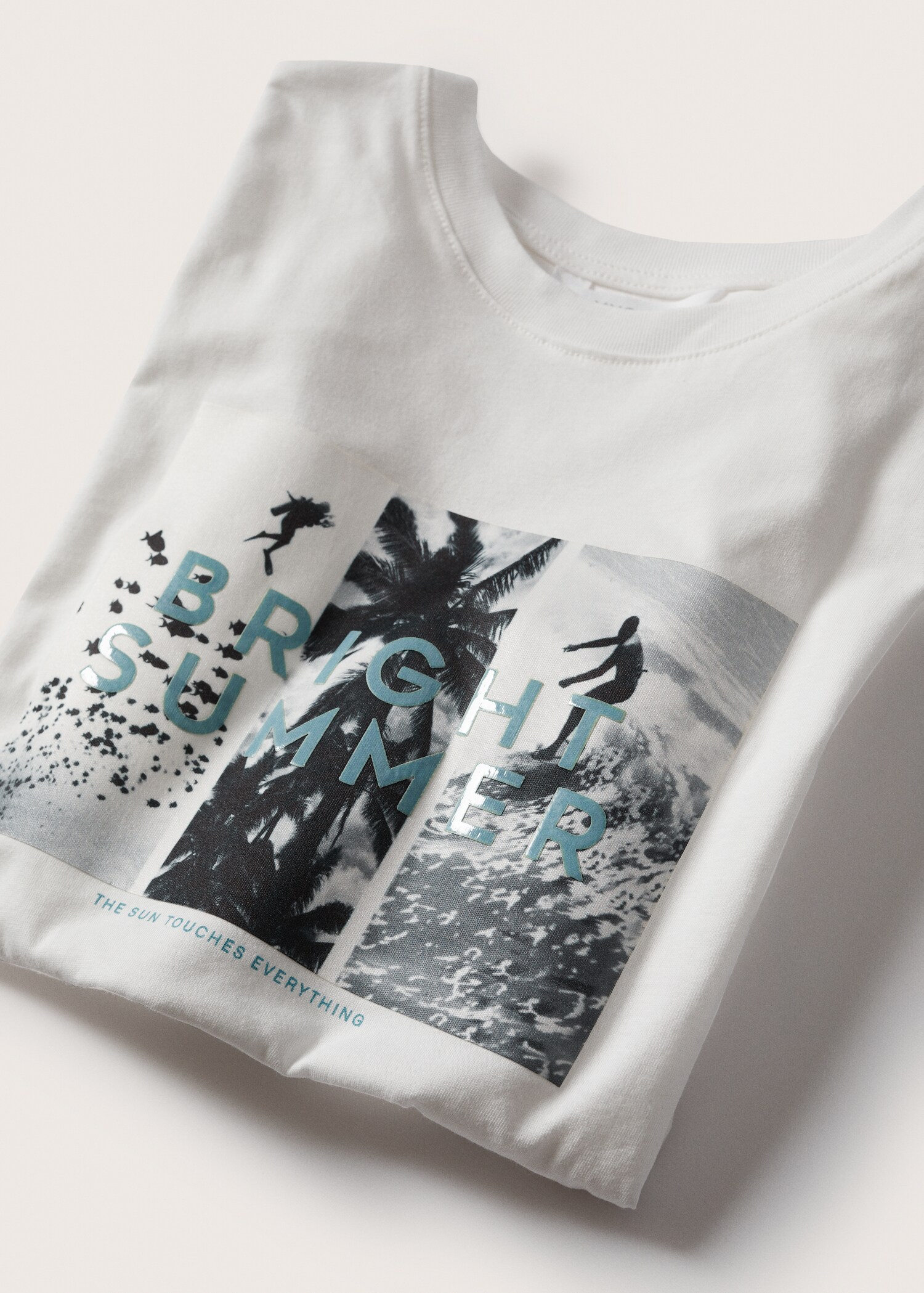 Printed cotton-blend t-shirt - Details of the article 8