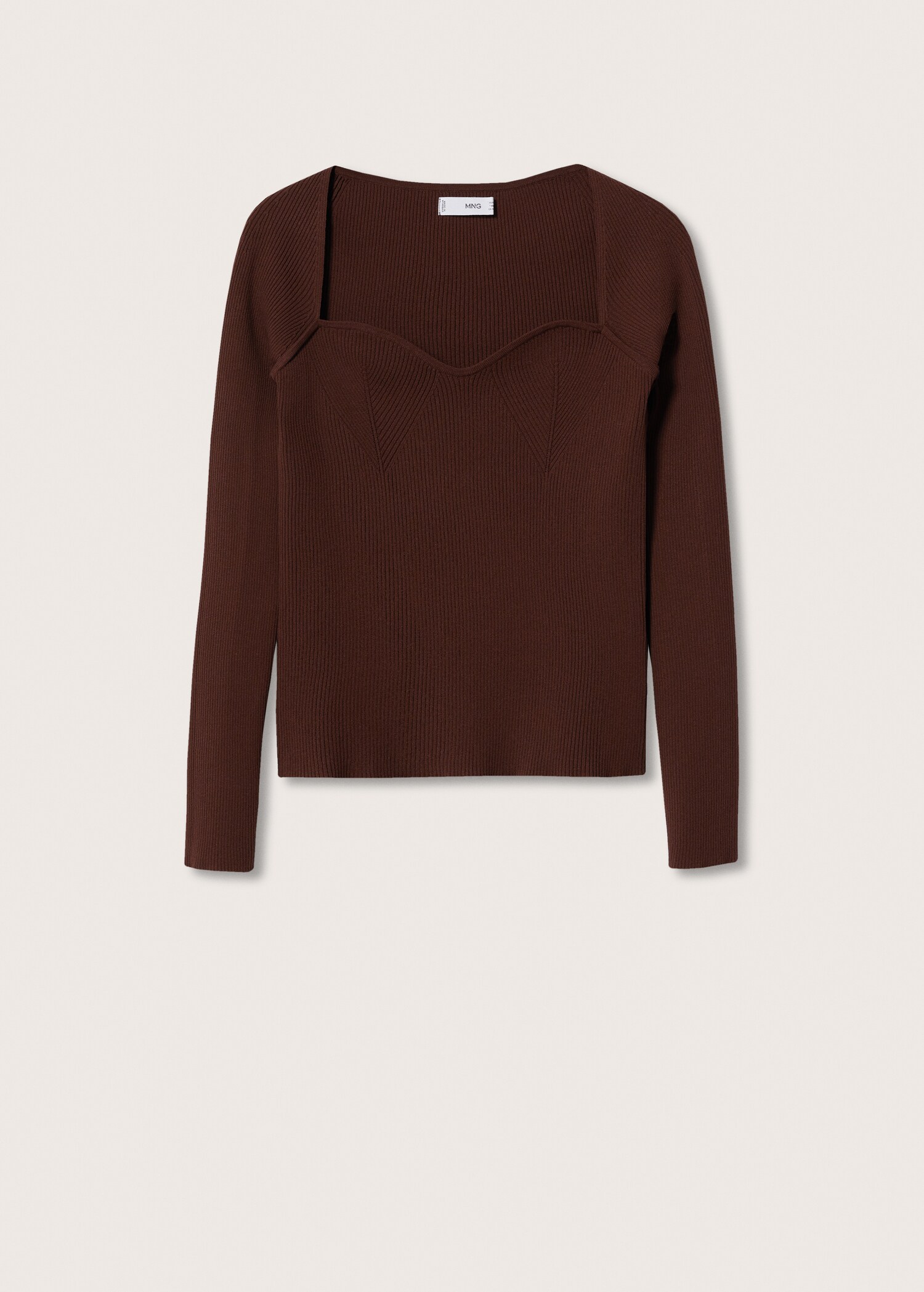 Bra-effect knitted sweater  - Article without model