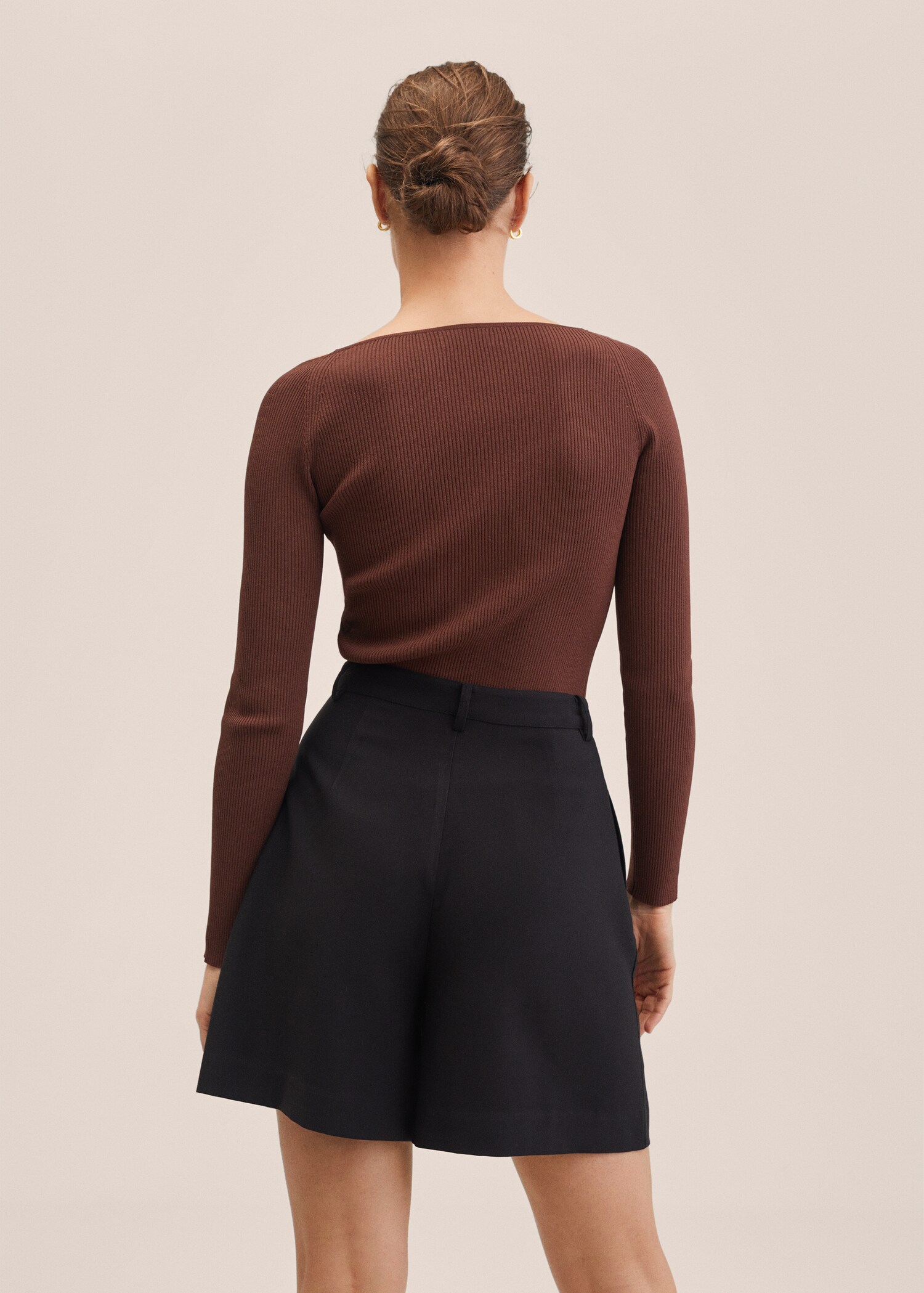 Bra-effect knitted sweater  - Reverse of the article