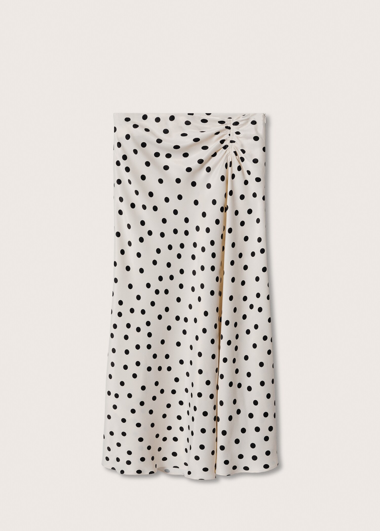 Satin polka-dot skirt - Article without model