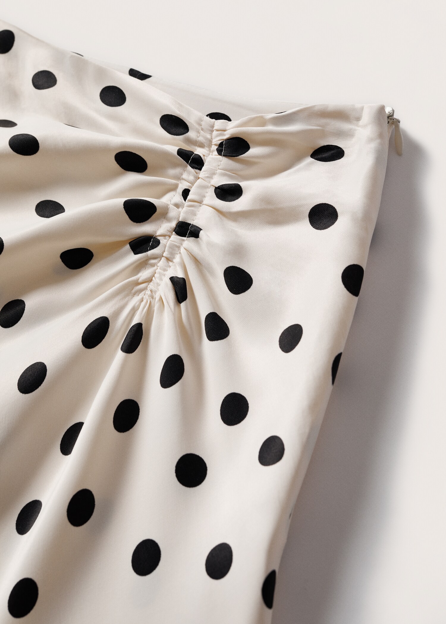 Satin polka-dot skirt - Details of the article 8