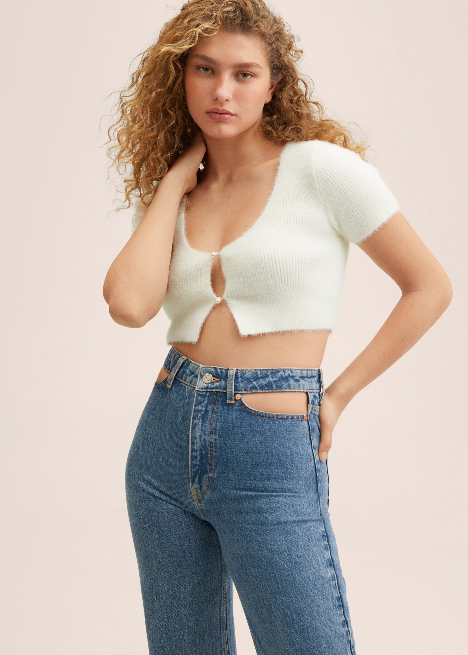 Wideleg-Jeans mit hohem Bund - Detail des Artikels 1
