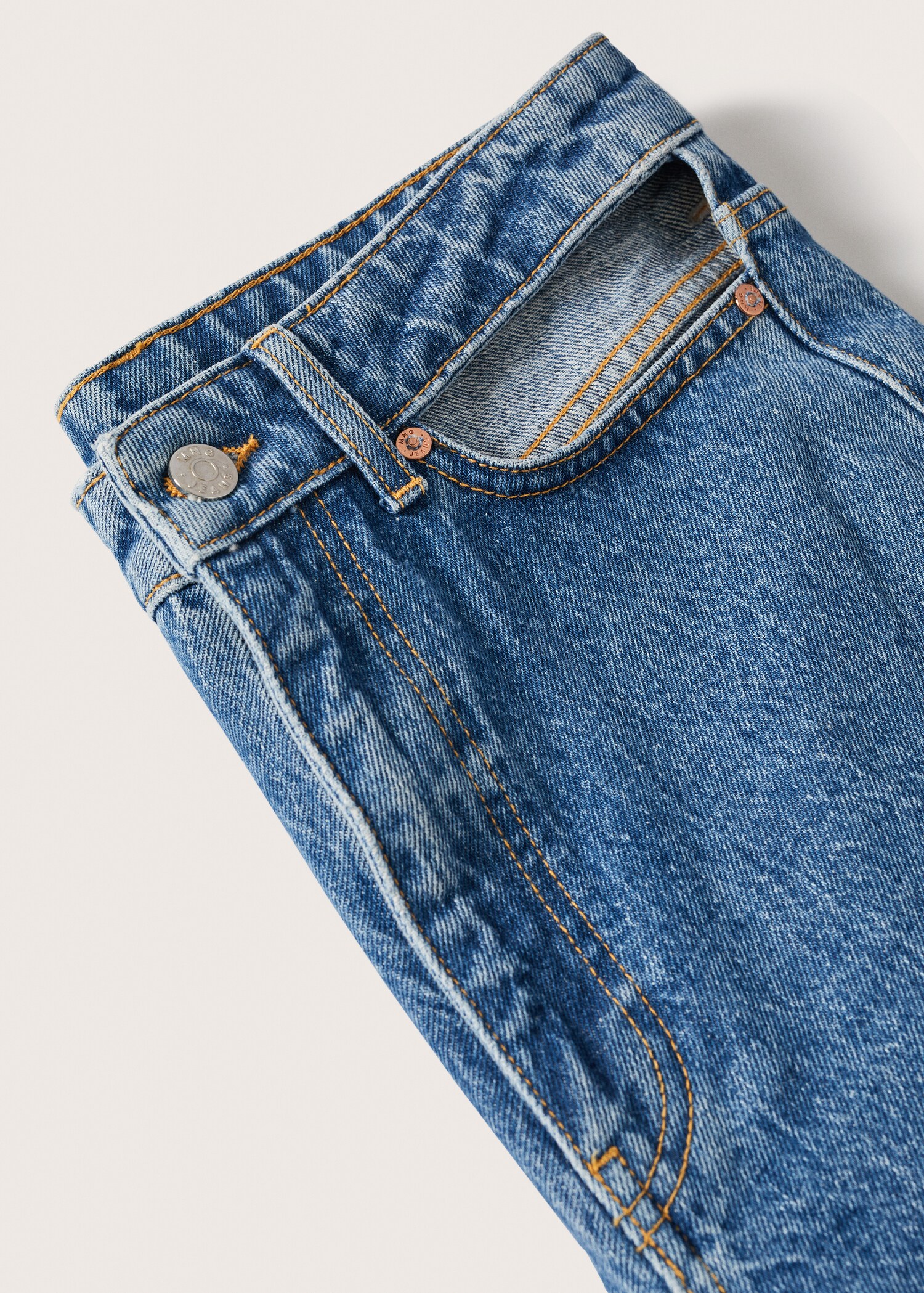 Wideleg-Jeans mit hohem Bund - Detail des Artikels 8