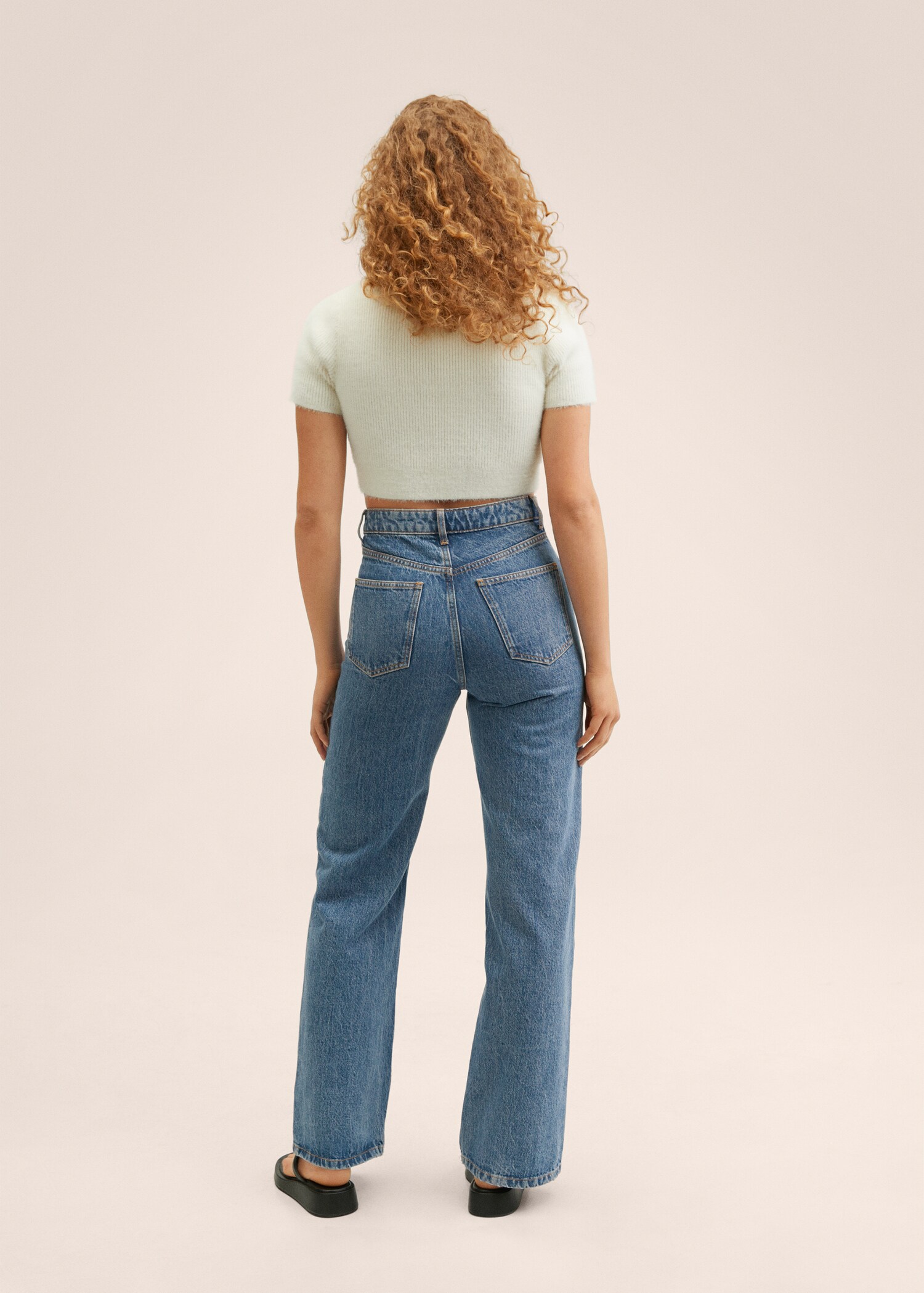 Wideleg-Jeans mit hohem Bund - Rückseite des Artikels