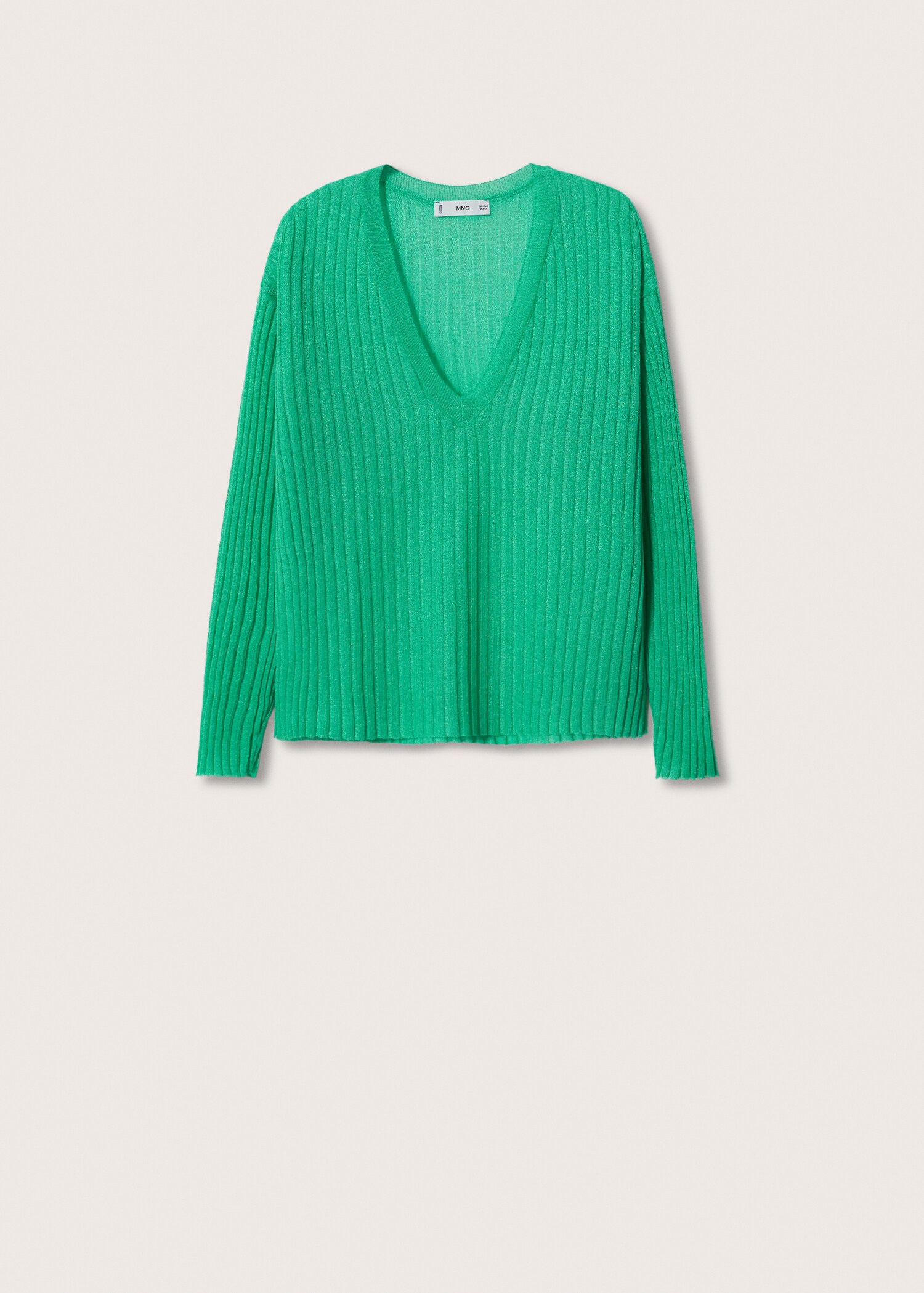 Oversized fine-knit sweater - Article without model