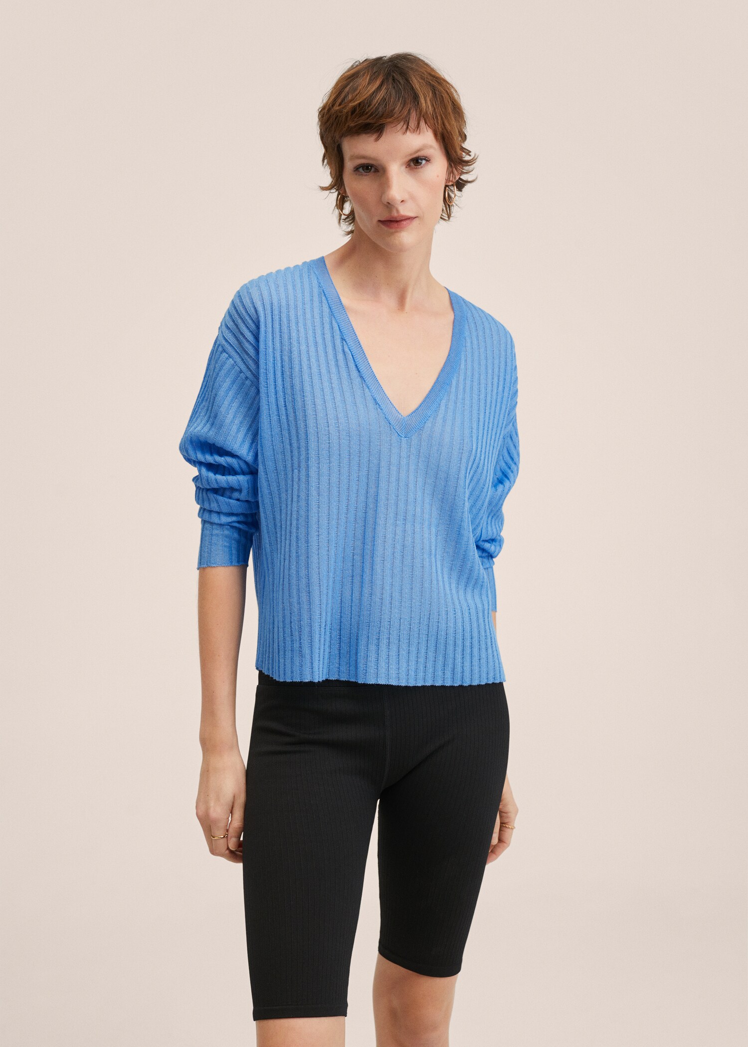 Jersey punto fino oversize - Plano medio