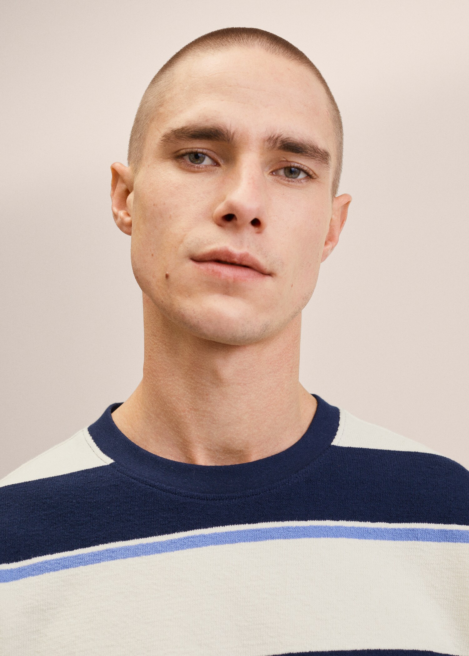 Striped cotton T-shirt - Details of the article 1