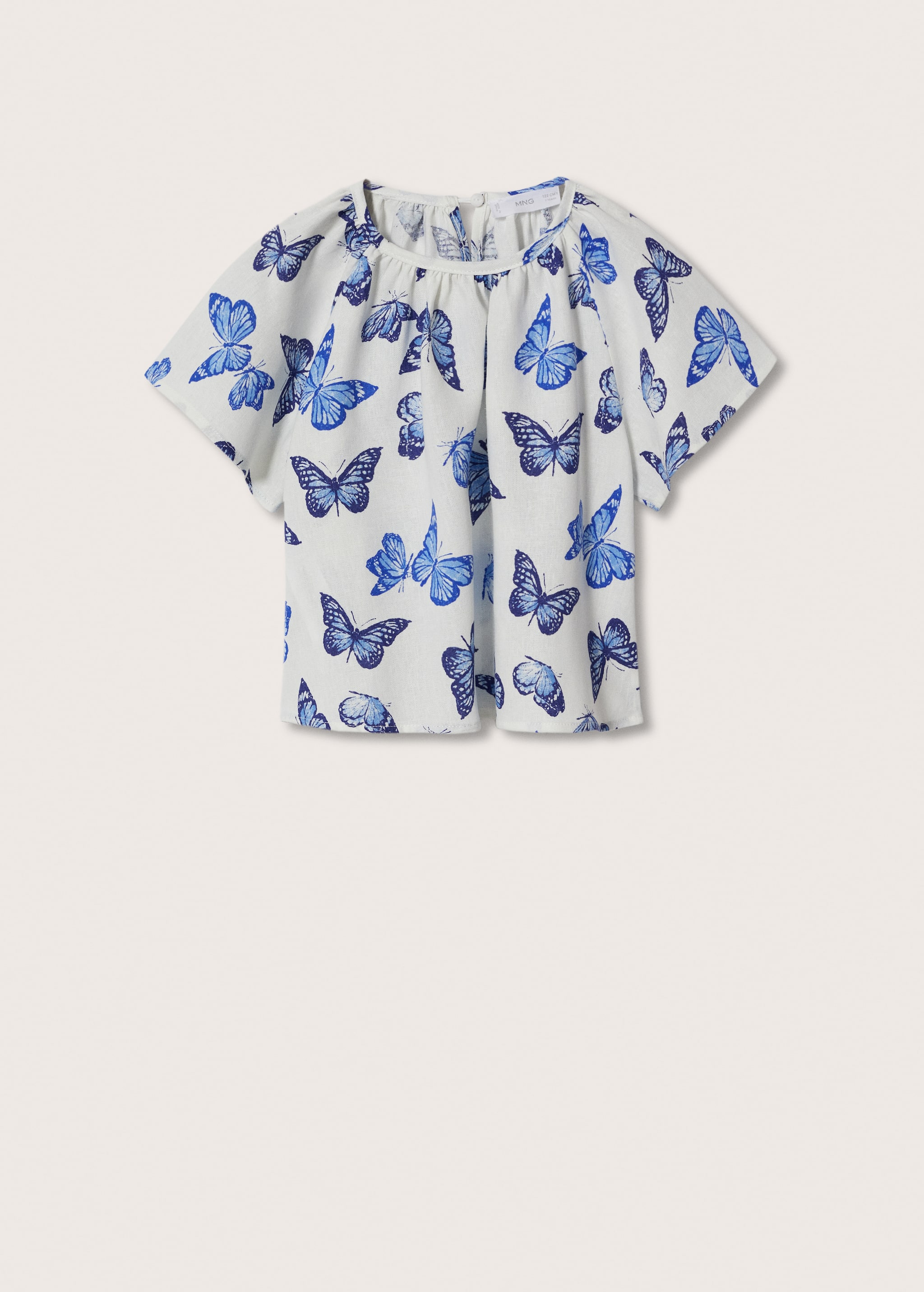 Linen blouse with butterflies - Article without model