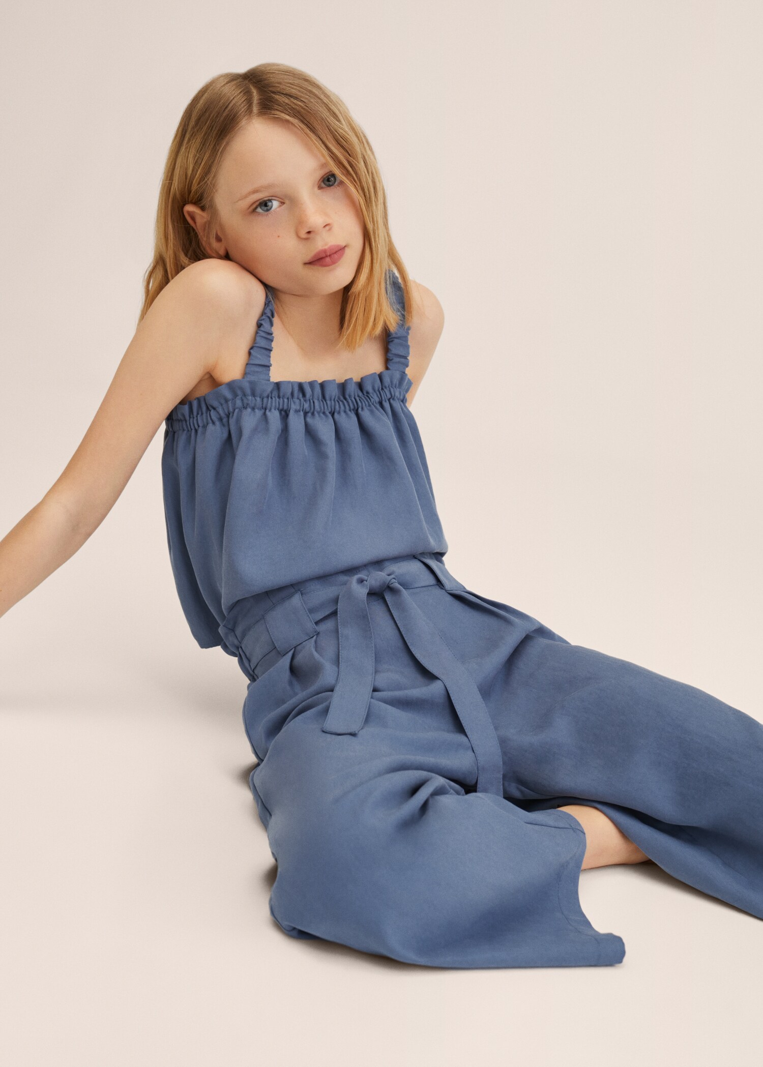 Straight lyocell trousers - Details of the article 2